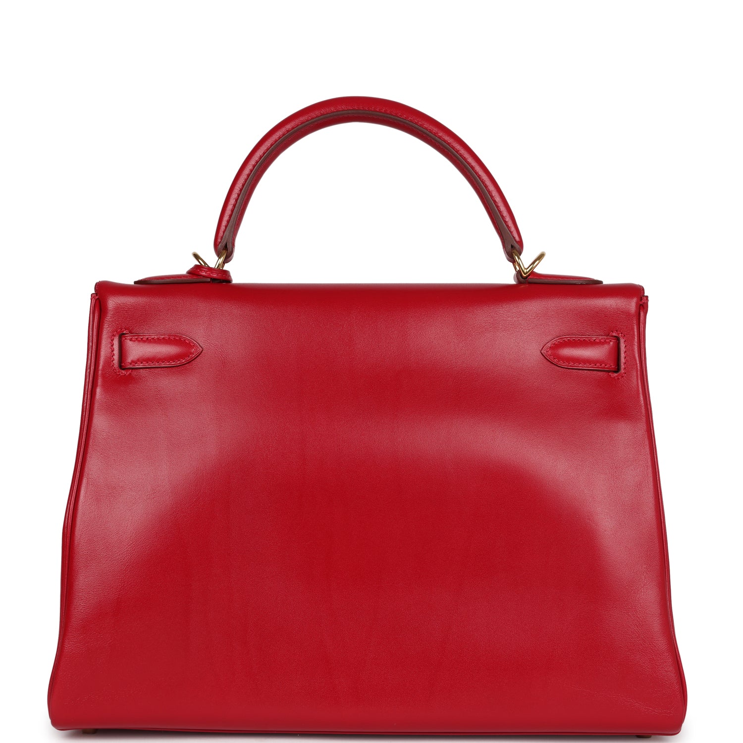 Replicate Hermes Kelly Retourne 32 Rouge Vif Tadelakt Gold Hardware(1:1 replica)