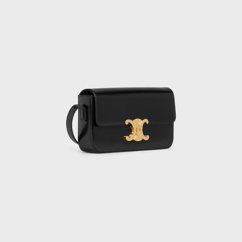 Replicate SHOULDER BAG CLAUDE IN SHINY CALFSKIN BLACK(1:1 replica)