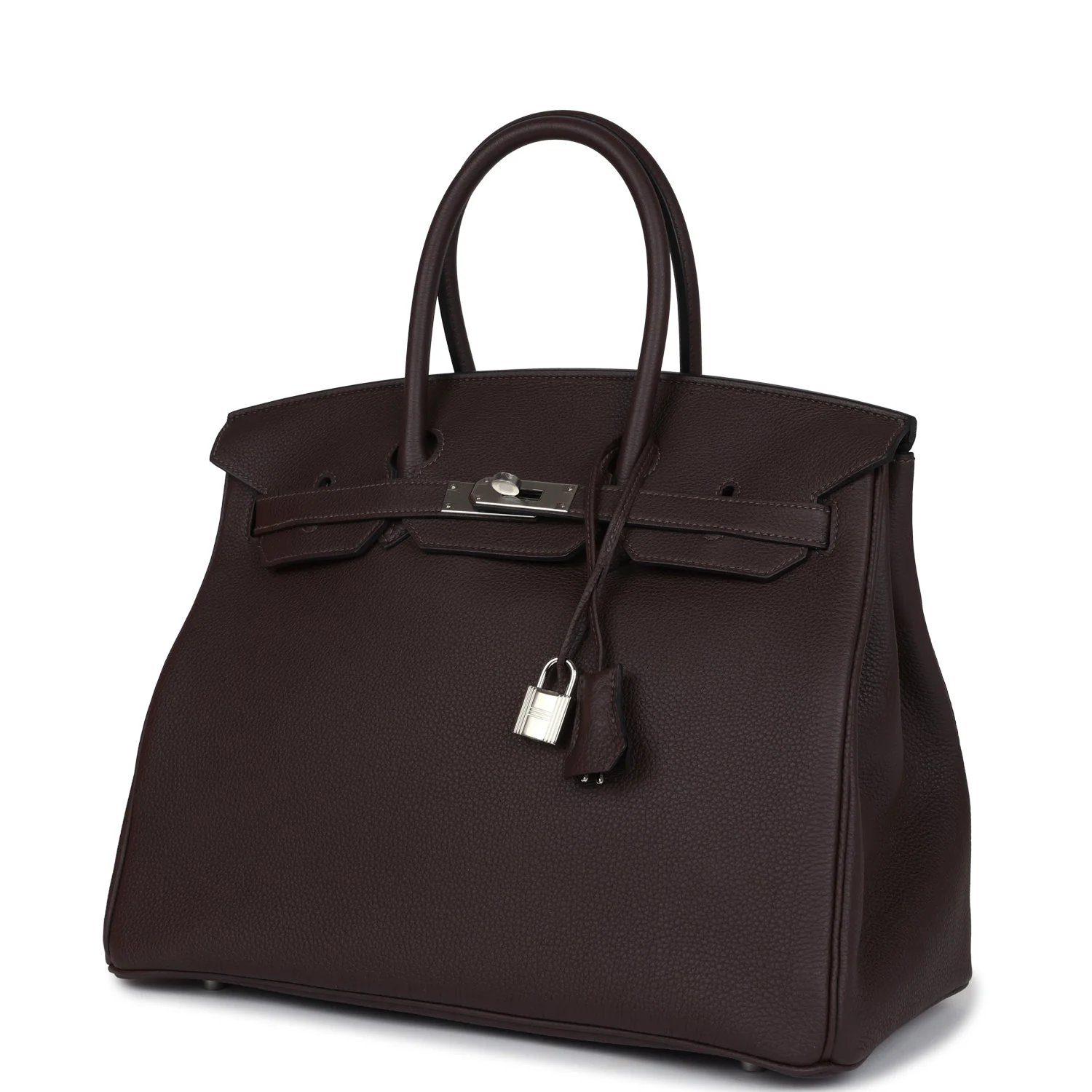Replicate Hermes Birkin 35 Chocolat Togo Palladium Hardware(1:1 replica)