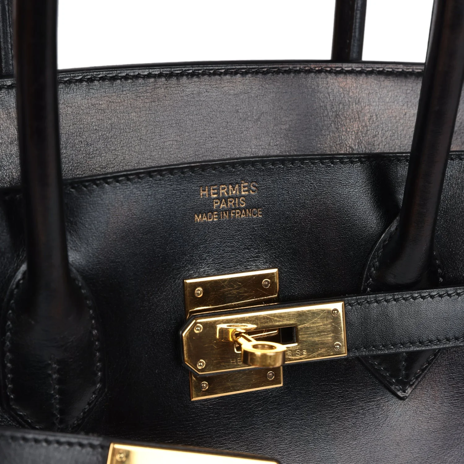 Replicate Hermes Birkin 35 Black Box Gold Hardware(1:1 replica)