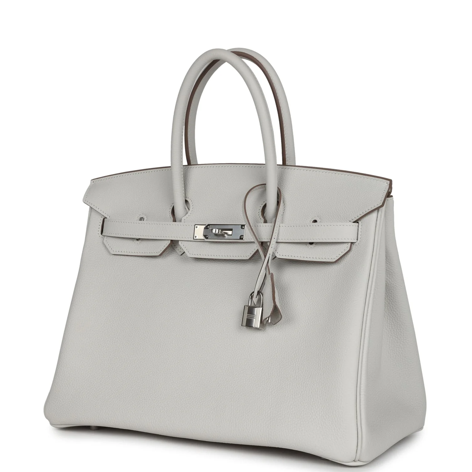 Replicate Hermes Birkin 35 Gris Pale Togo Palladium Hardware(1:1 replica)