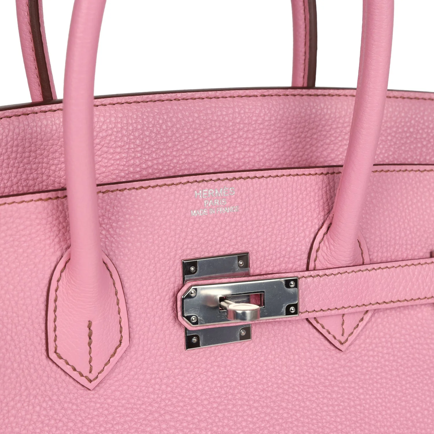 Replicate Hermes Birkin 35 Bubblegum Togo Palladium Hardware(1:1 replica)