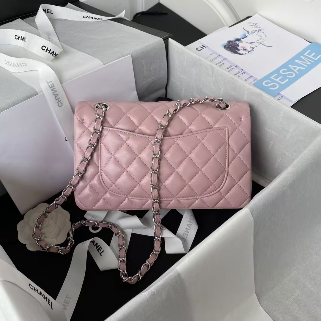 Replicate Chanel Small Classic Handbag Silver Hardware(1:1 replica)