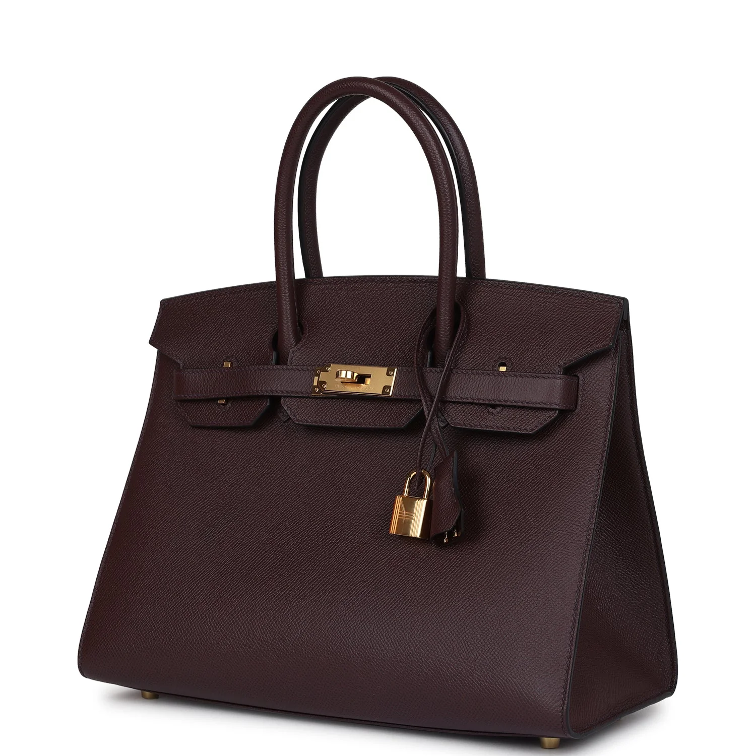 Replicate Hermes Birkin Sellier 30 Rouge Sellier Epsom Gold Hardware(1:1 replica)