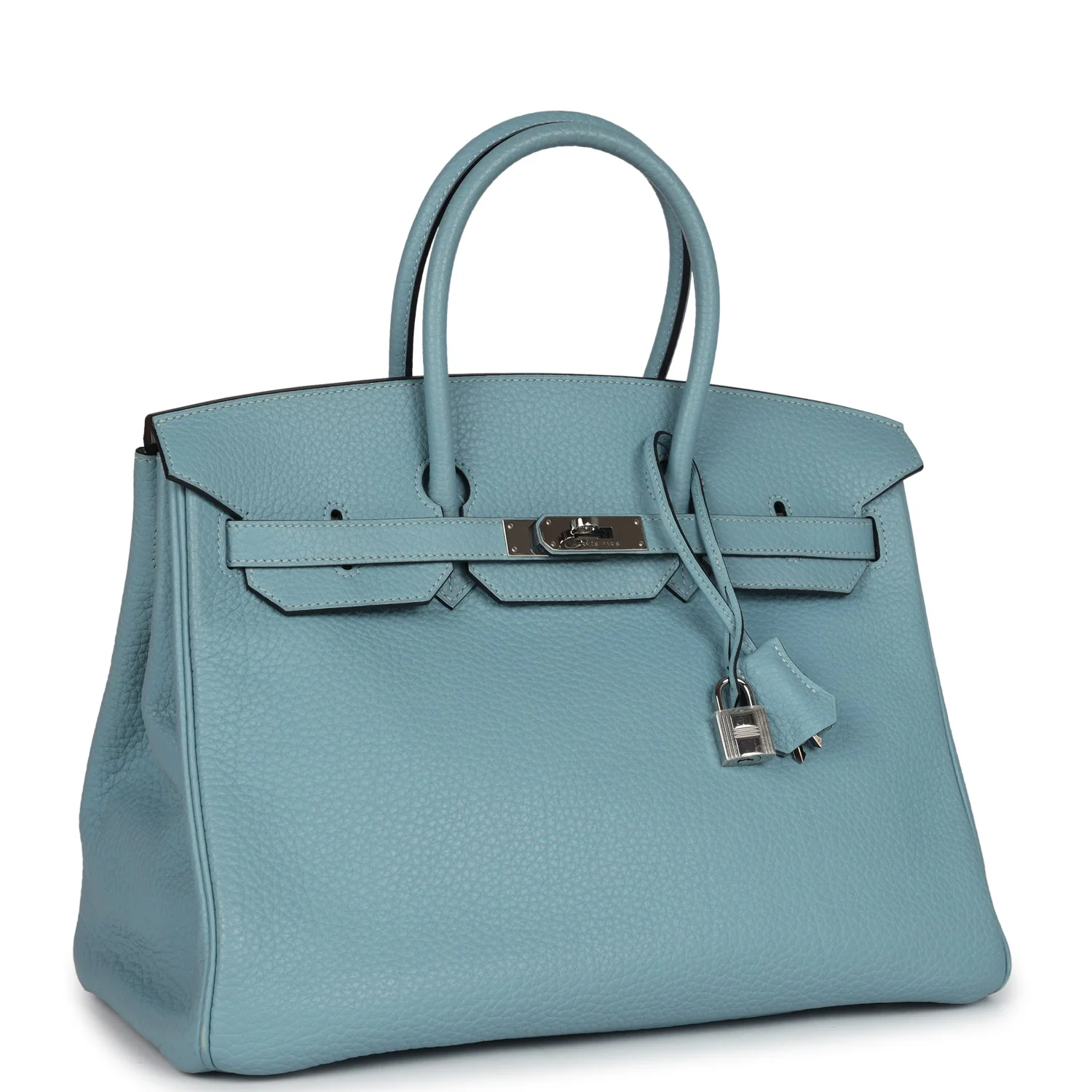 Replicate Hermes Birkin 35 Ciel Togo Palladium Hardware(1:1 replica)