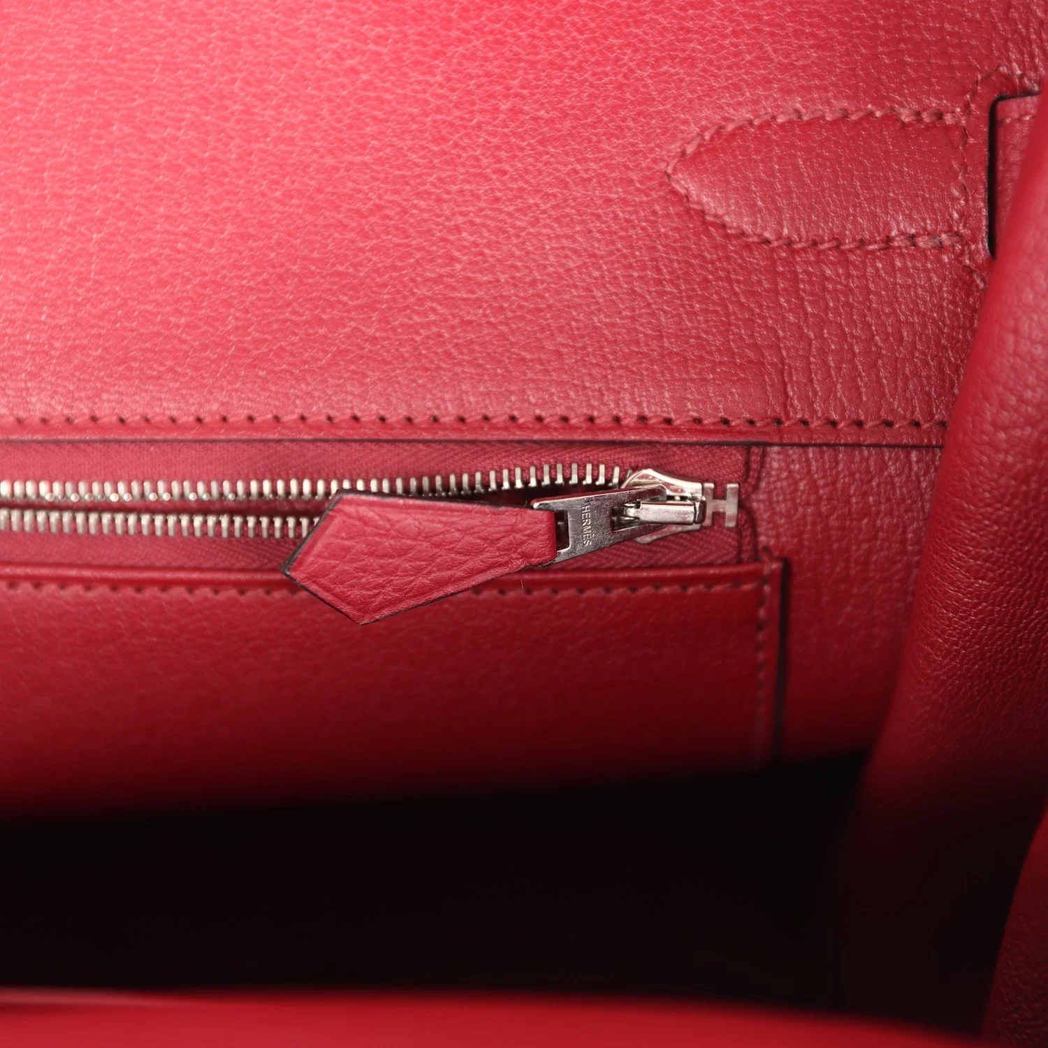 Replicate Hermes Birkin 35 Rouge Grenat Togo Palladium Hardware(1:1 replica)