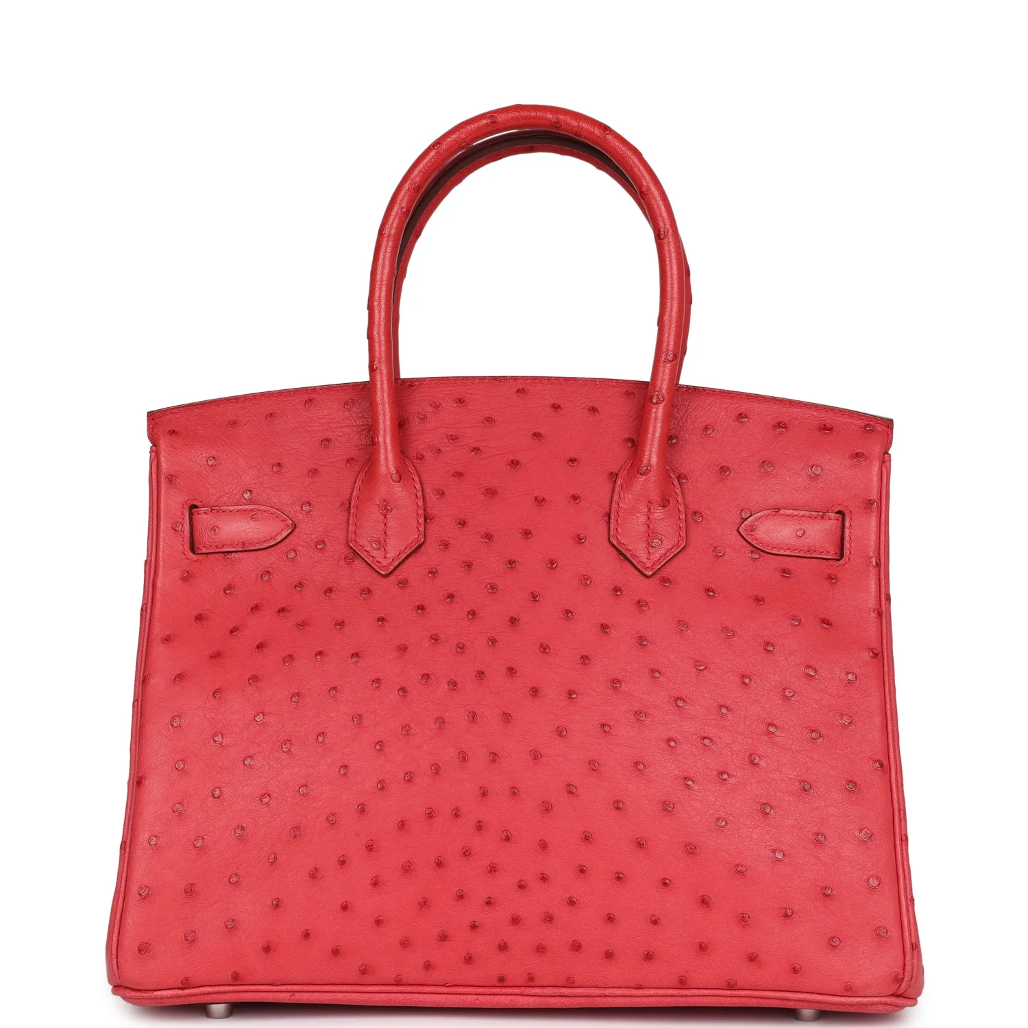 Replicate Hermes Birkin 30 Bougainvillea Ostrich Palladium Hardware(1:1 replica)