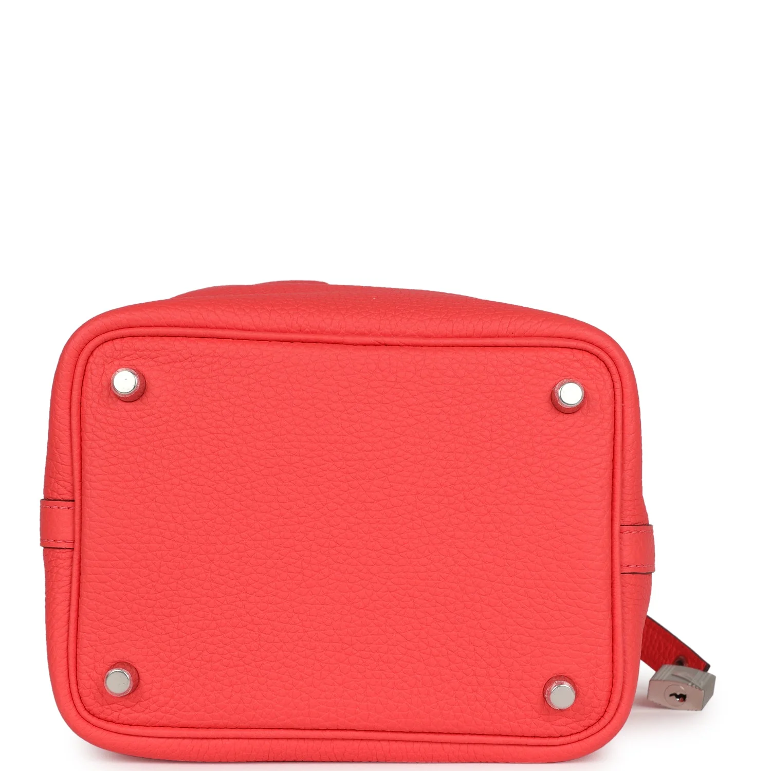 Replicate Hermes Picotin Lock 18 Rose Texas Clemence Palladium Hardware(1:1 replica)