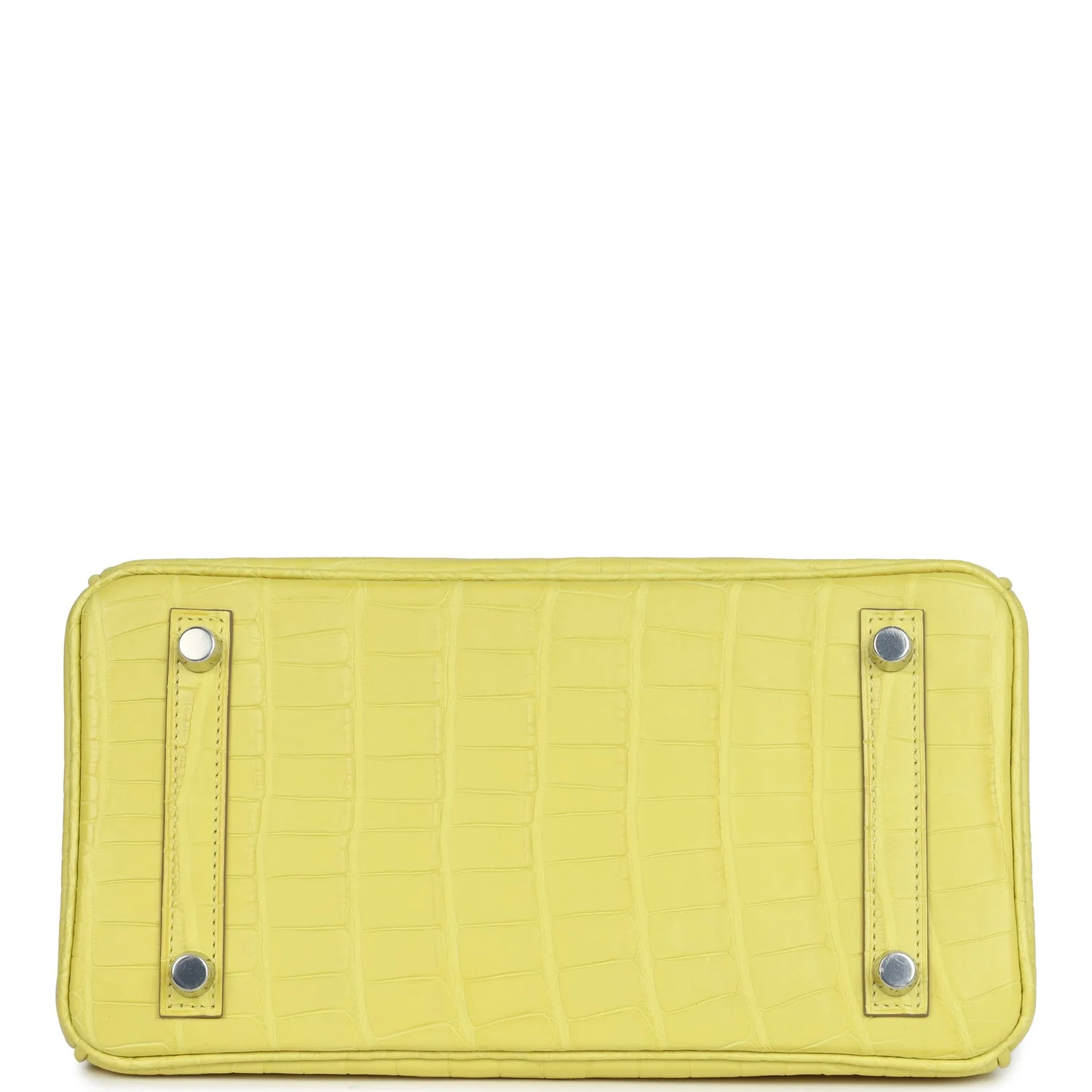 Replicate Hermes Birkin 25 Lime Matte Alligator Palladium Hardware(1:1 replica)