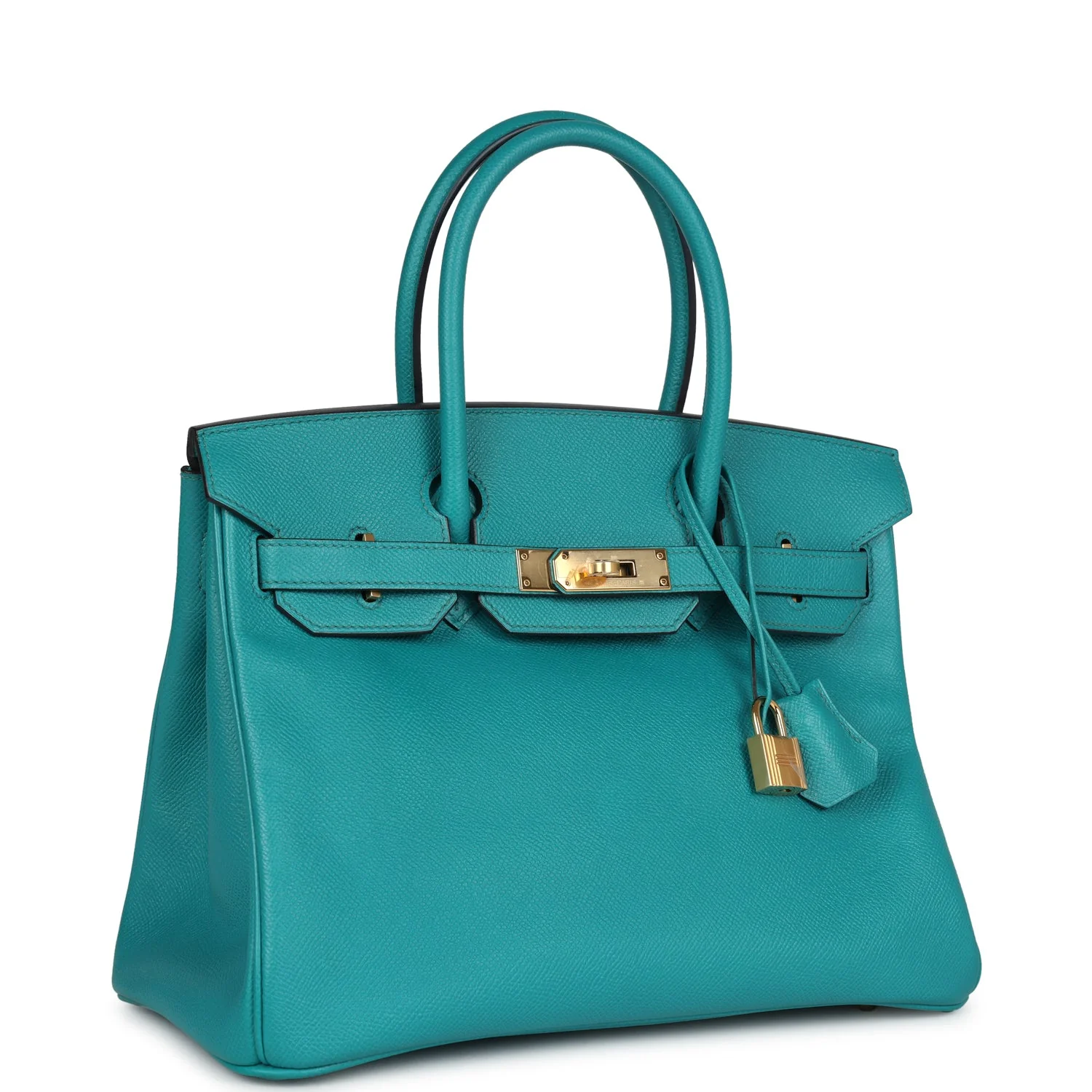 Replicate Hermes Special Order (HSS) Birkin 30 Bleu Paon Epsom Gold Hardware(1:1 replica)