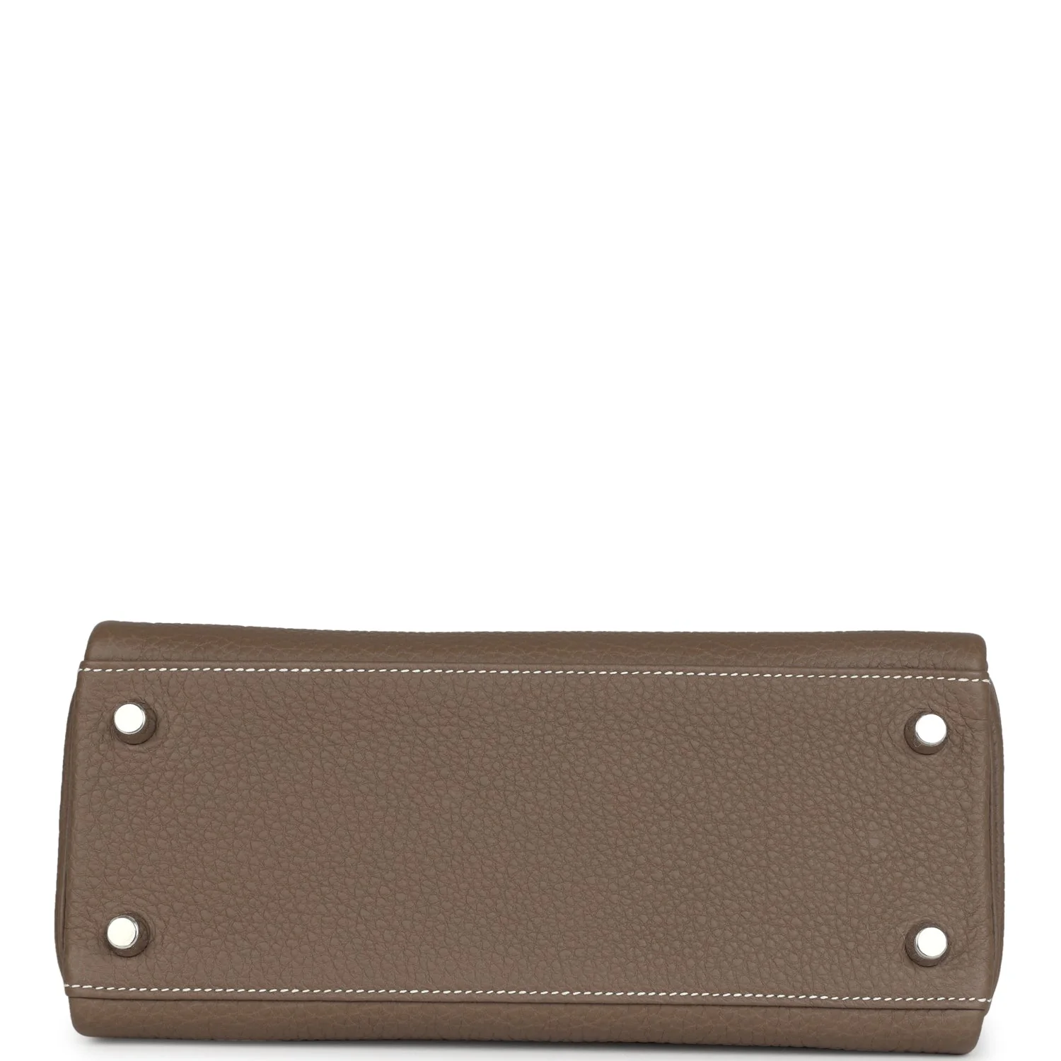 Replicate Hermes Kelly Retourne 25 Etoupe Togo Palladium Hardware(1:1 replica)