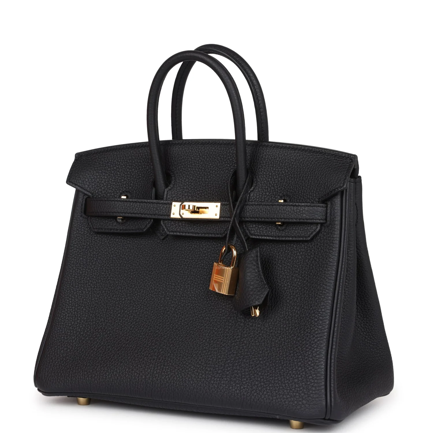 Replicate Hermes Birkin 25 Black Togo Gold Hardware(1:1 replica)