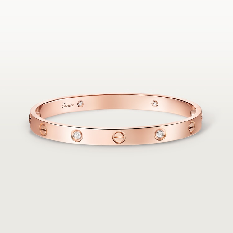 Replicate LOVE bracelet, classic model, 4 diamonds(1:1 replica)