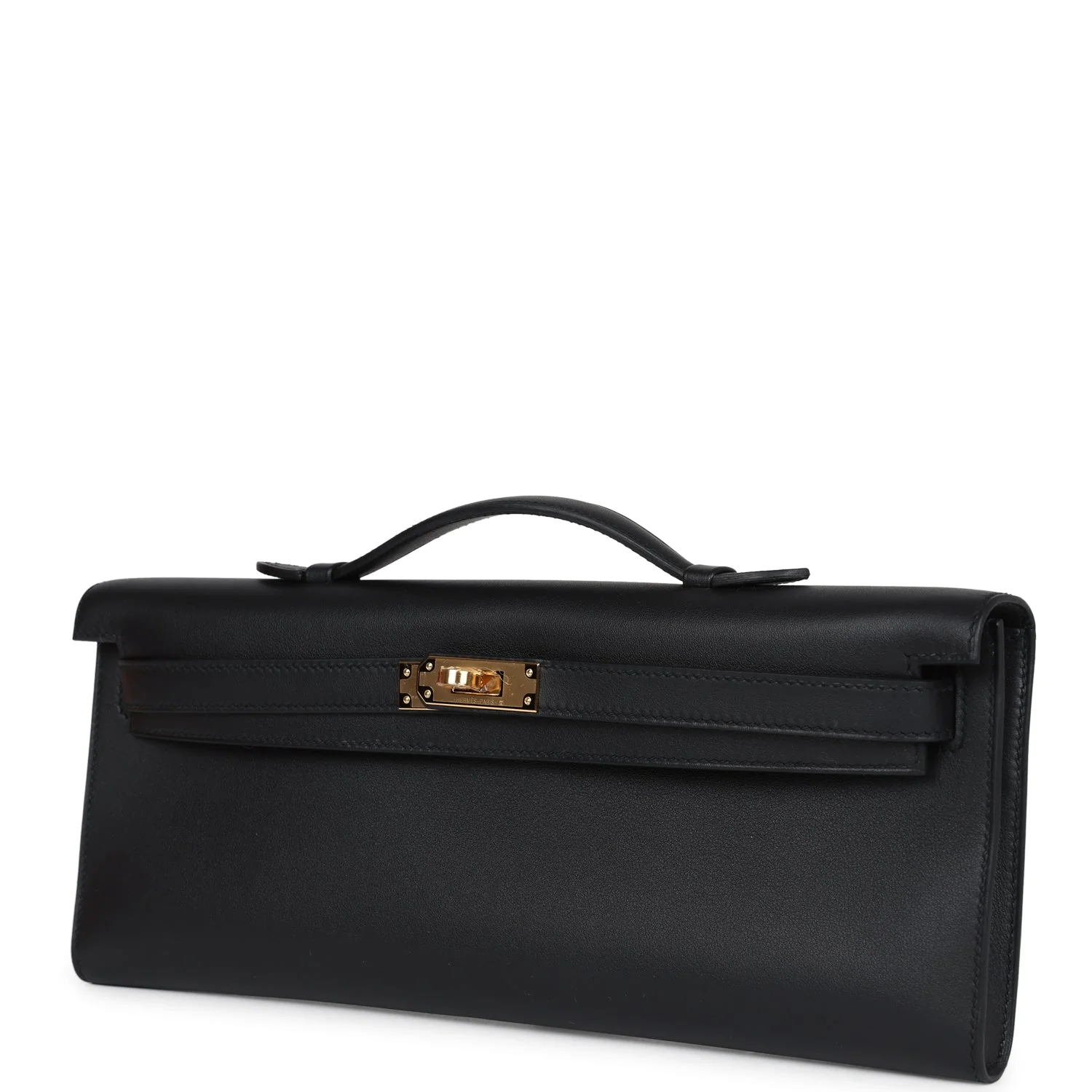 Replicate Hermes Kelly Cut Black Swift Palladium Hardware(1:1 replica)
