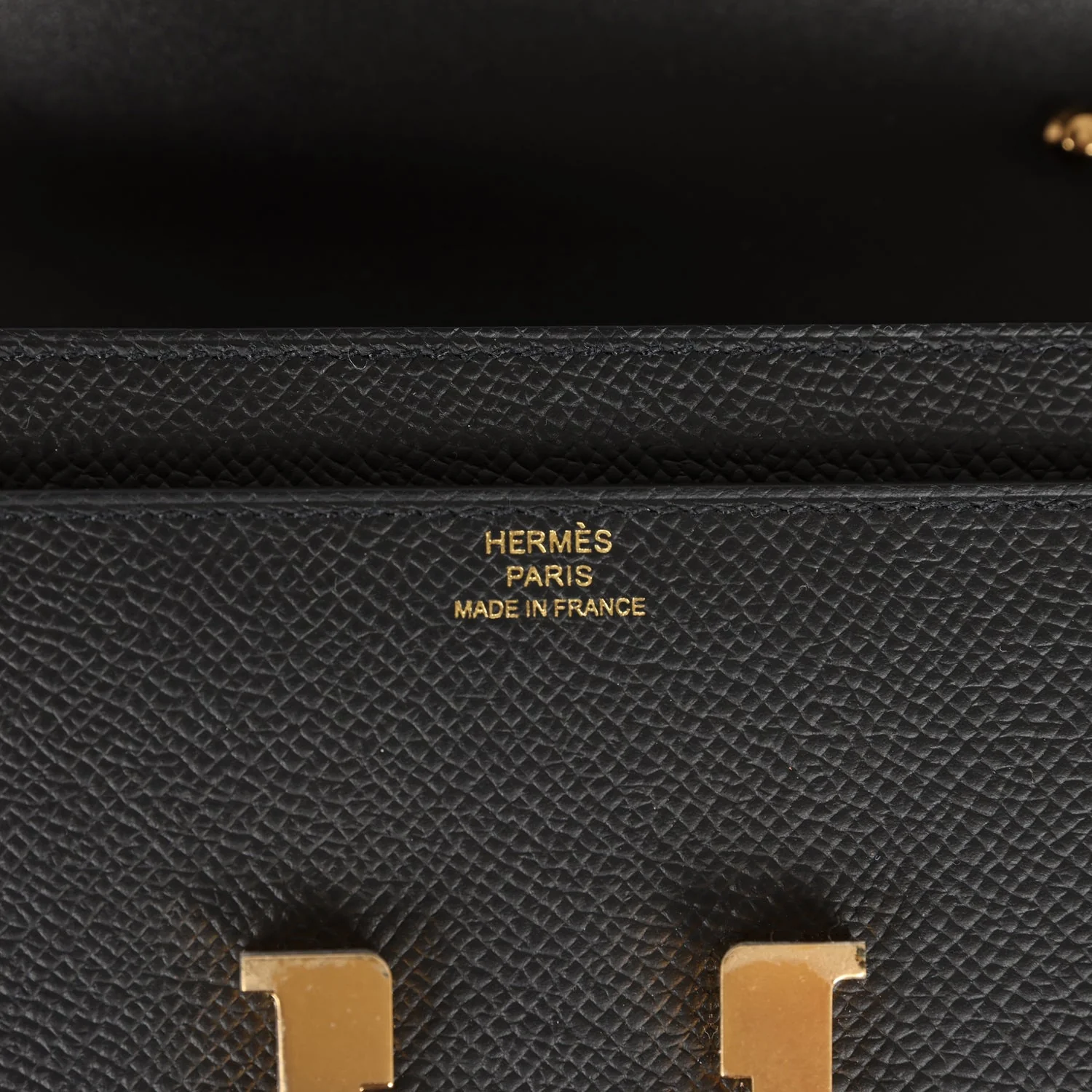 Replicate Hermes Constance Wallet To Go Black Epsom Gold Hardware(1:1 replica)