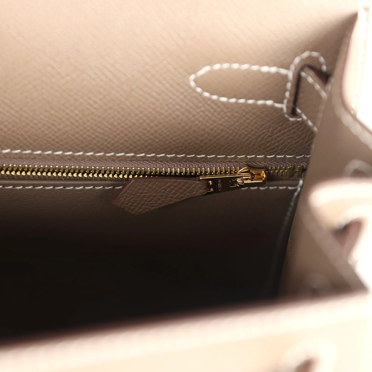 Replicate Hermes Kelly Sellier 28 Etoupe Epsom Gold Hardware(1:1 replica)