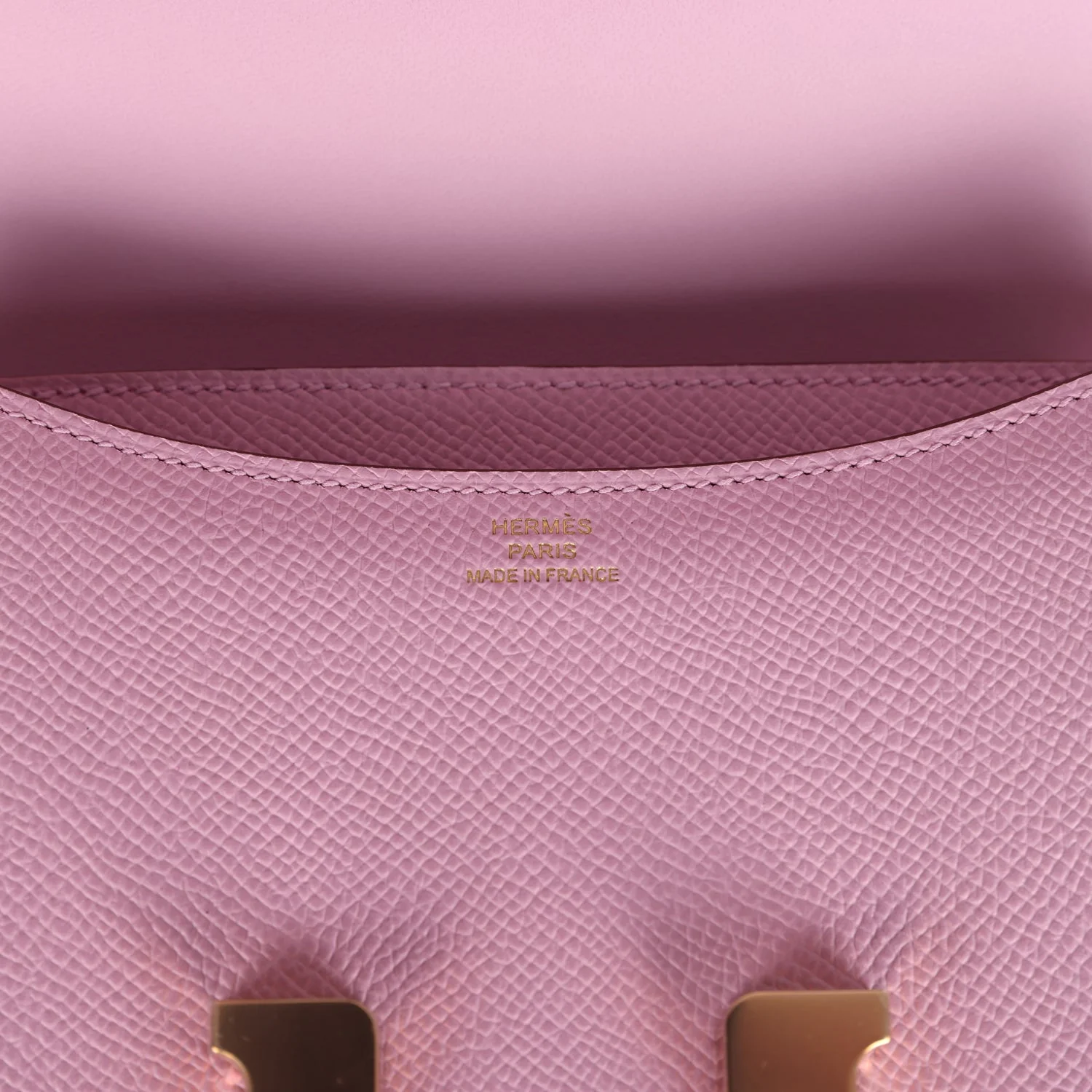 Replicate Hermes Constance 18 Mauve Sylvestre Epsom Rose Gold Hardware(1:1 replica)