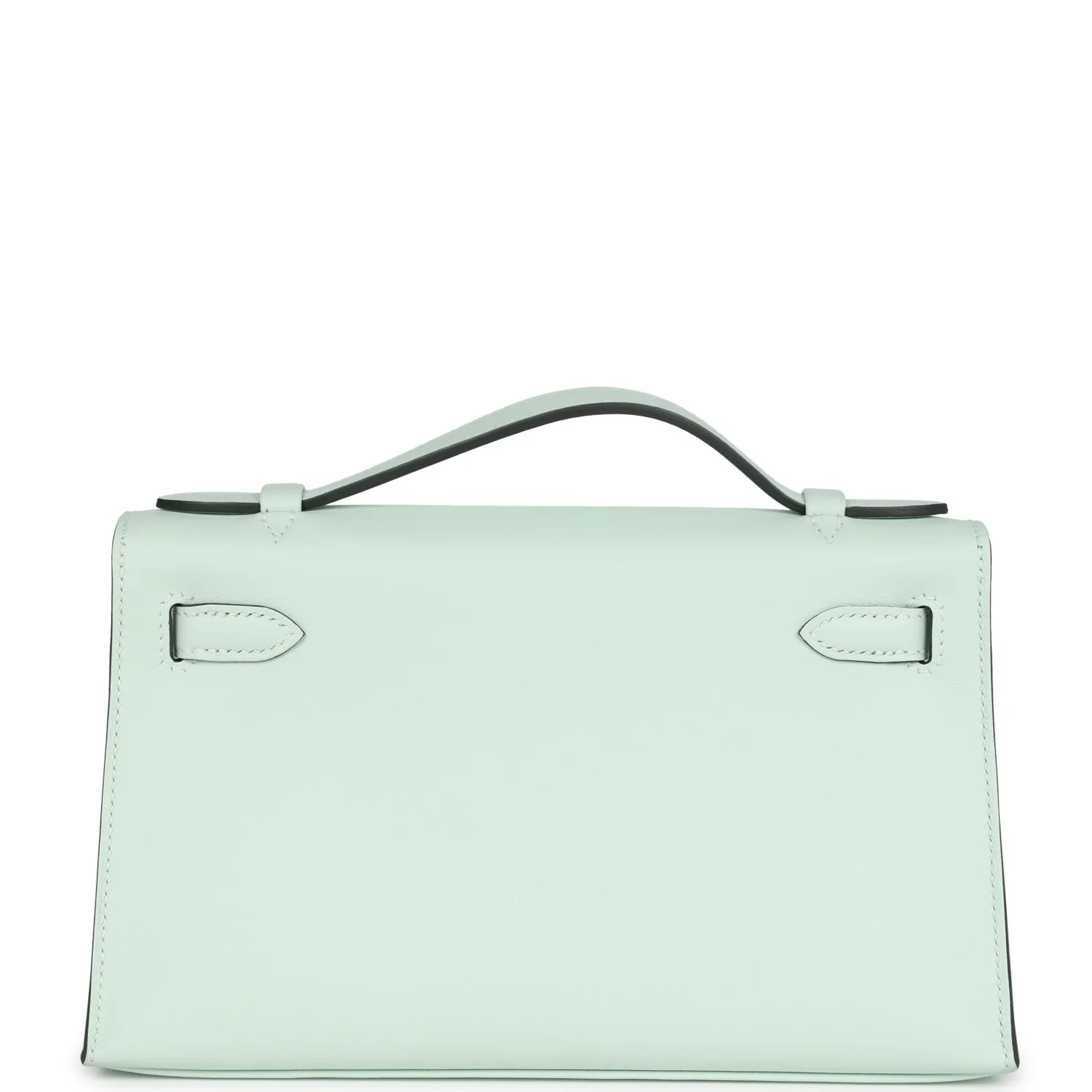 Replicate Hermes Kelly Pochette Vert Peppermint Swift Palladium Hardware(1:1 replica)
