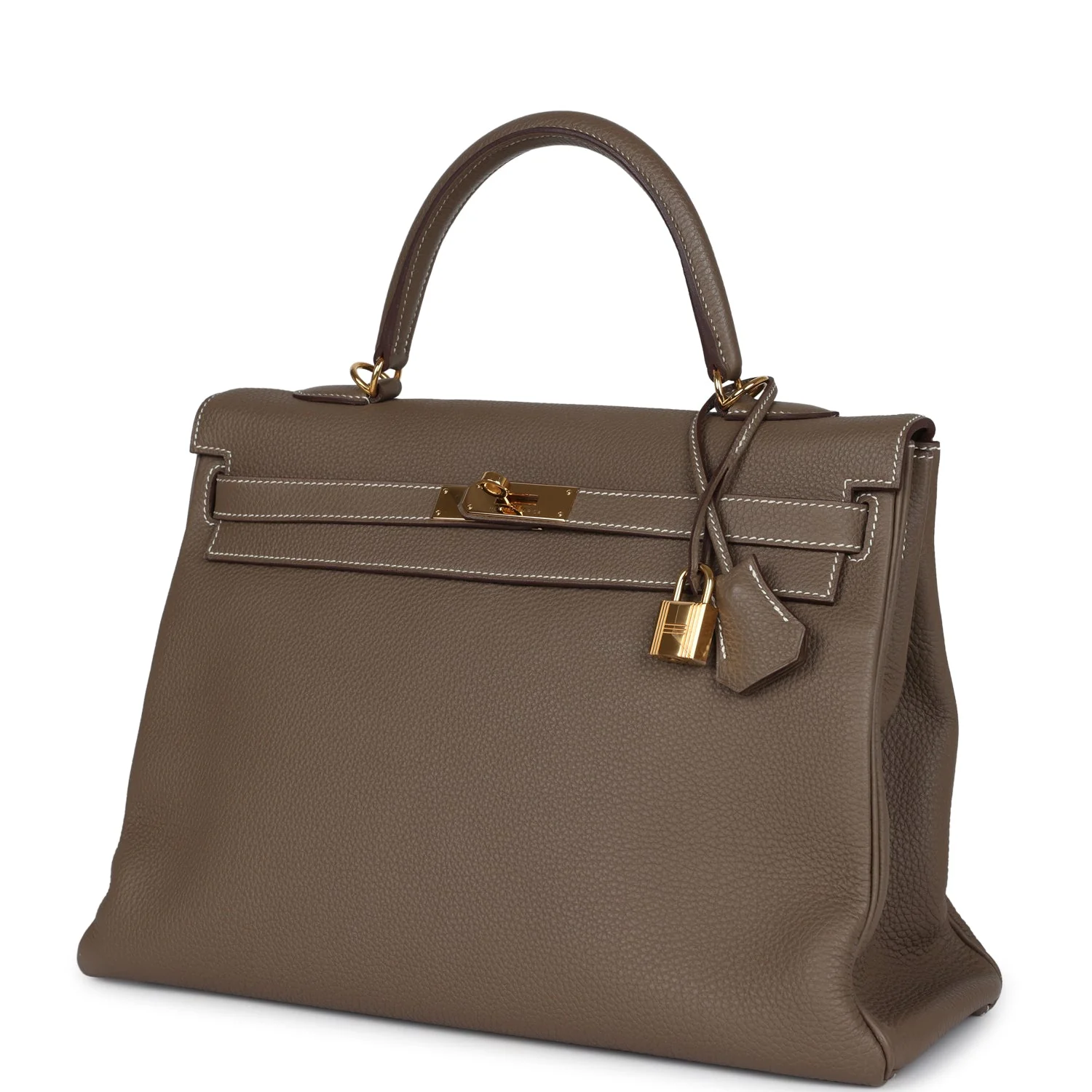 Replicate Hermes Kelly Retourne 35 Etoupe Togo Gold Hardware(1:1 replica)
