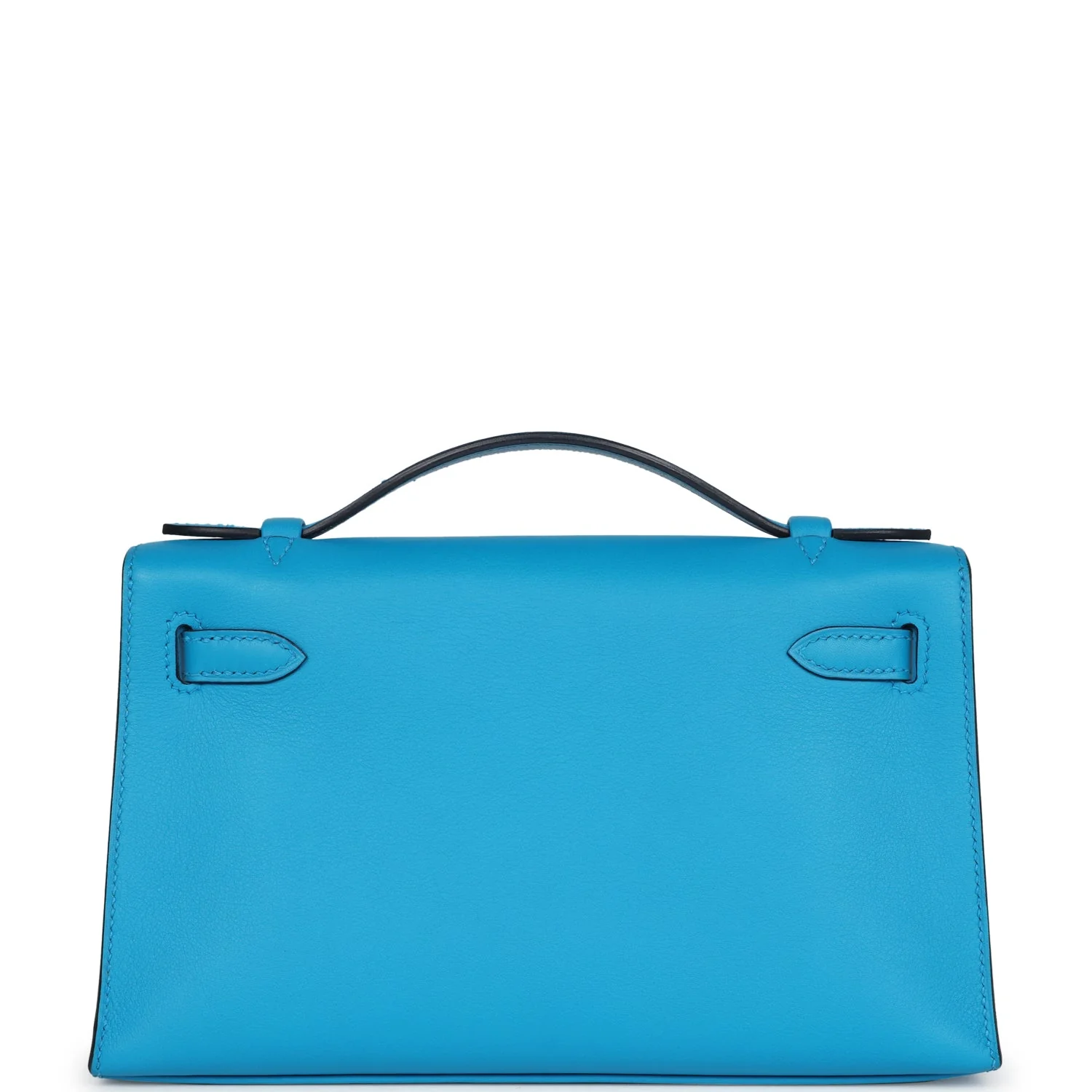 Replicate Hermes Kelly Pochette Bleu Frida Swift Gold Hardware(1:1 replica)