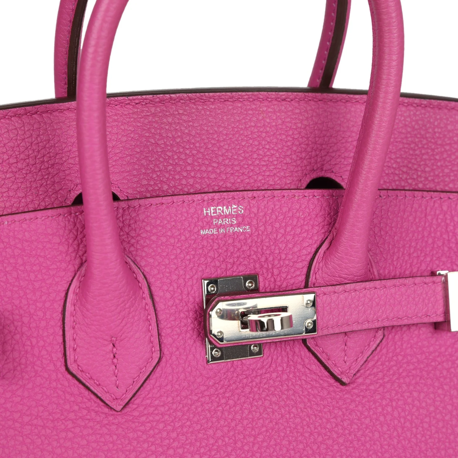 Replicate Hermes Birkin 25 Rose Pourpre Togo Palladium Hardware(1:1 replica)