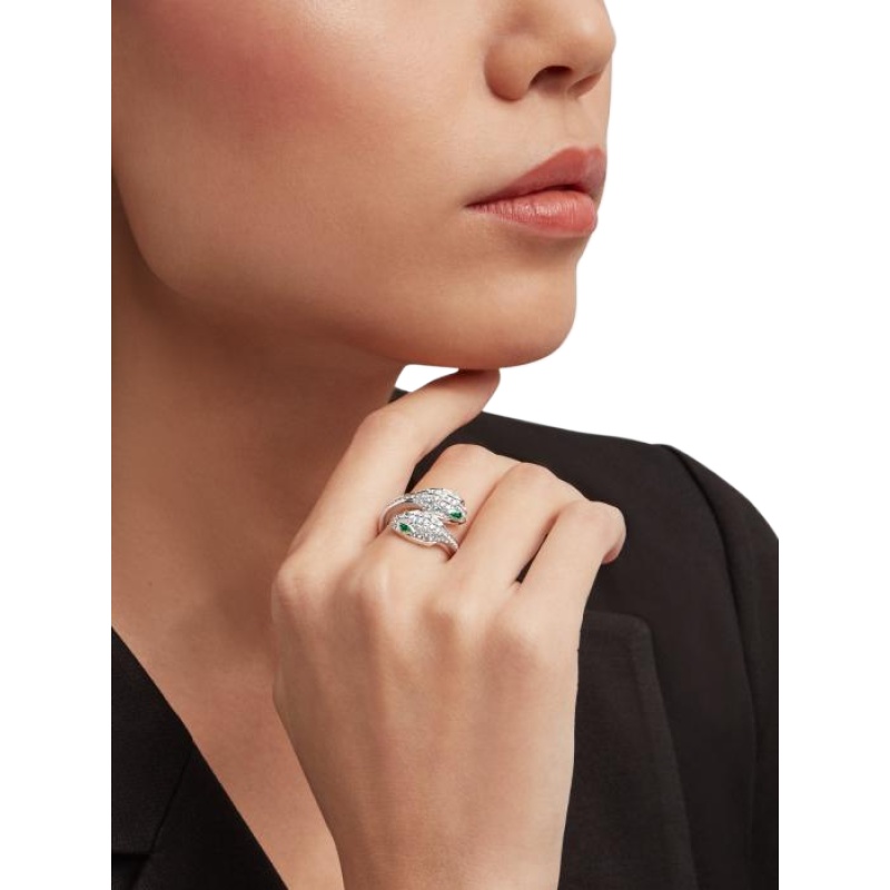 Replicate Serpenti Seduttori gilded snake ring(1:1 replica)