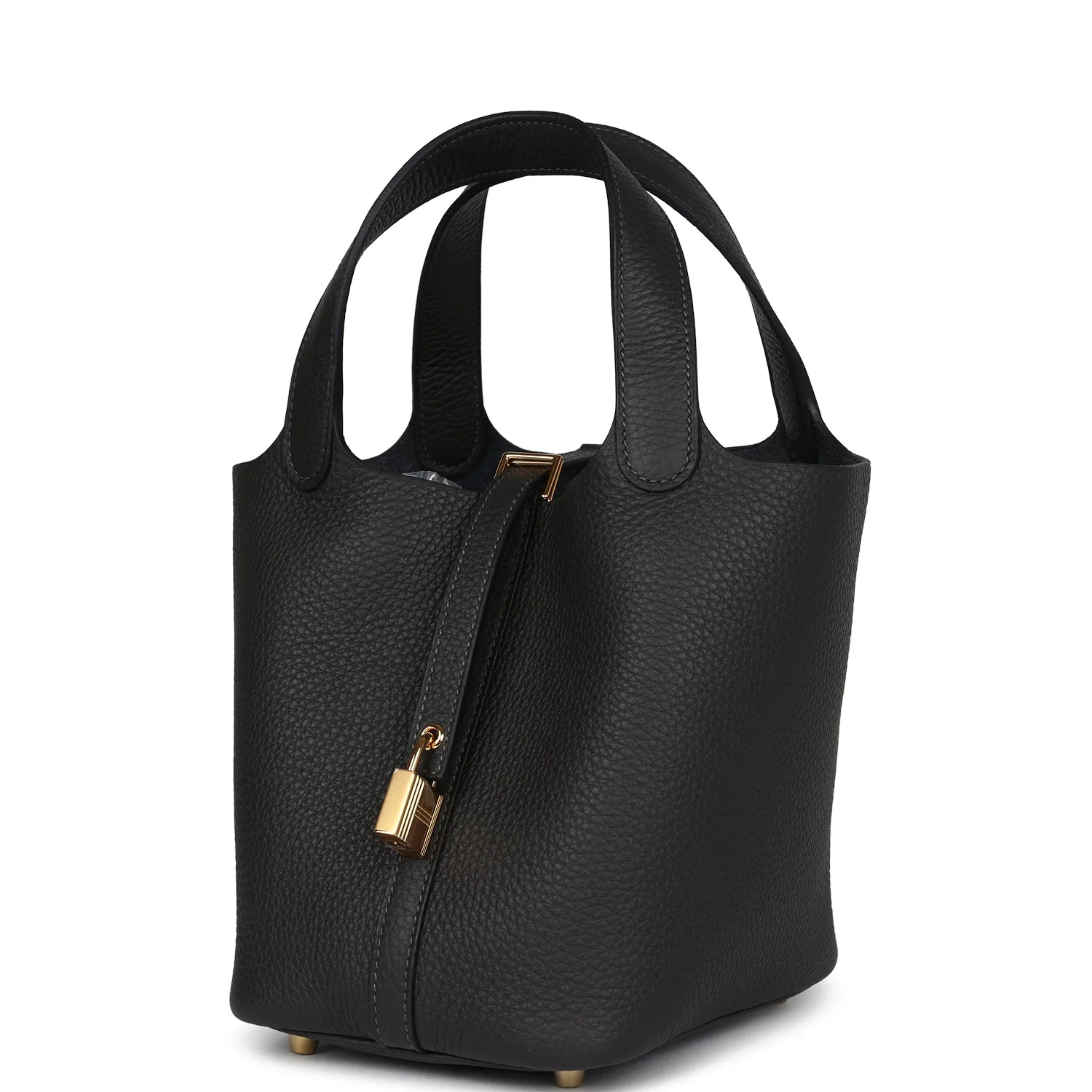 Replicate Hermes Picotin Lock 18 Dark Bronze Clemence Gold Hardware(1:1 replica)