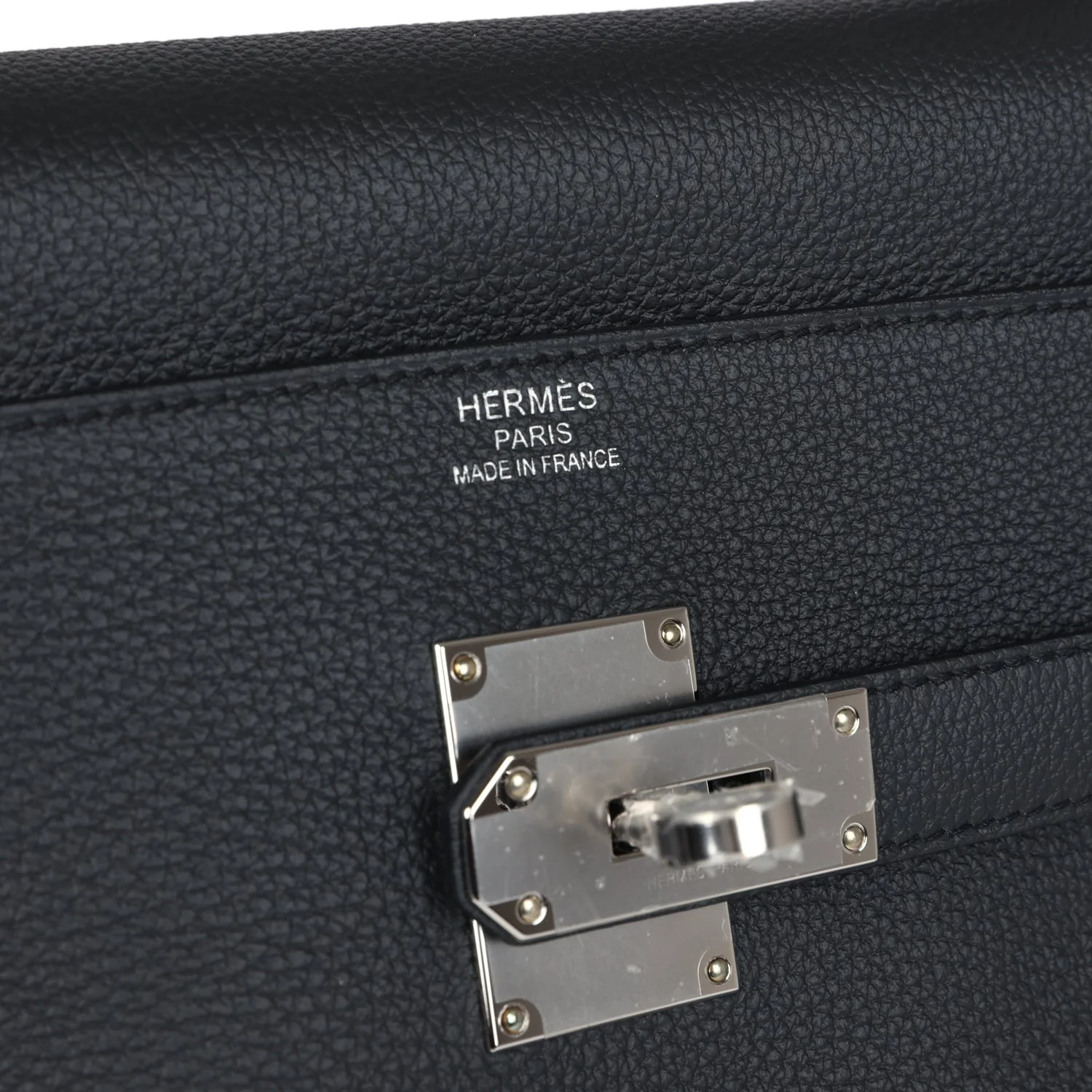 Replicate Hermes Kelly 42 Maxi Plomb Togo Palladium Hardware(1:1 replica)