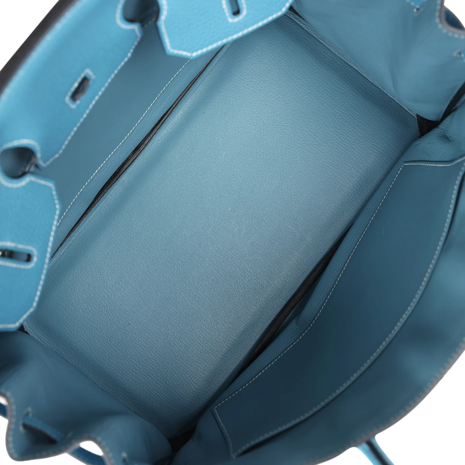 Replicate Hermes Birkin 35 Blue Jean Togo Palladium Hardware(1:1 replica)