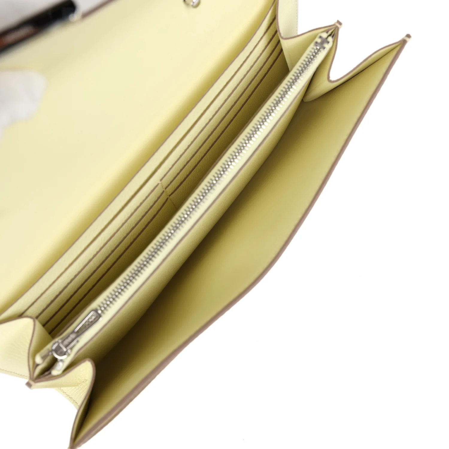 Replicate Hermes Constance Wallet To Go Jaune Milton Epsom Palladium Hardware(1:1 replica)