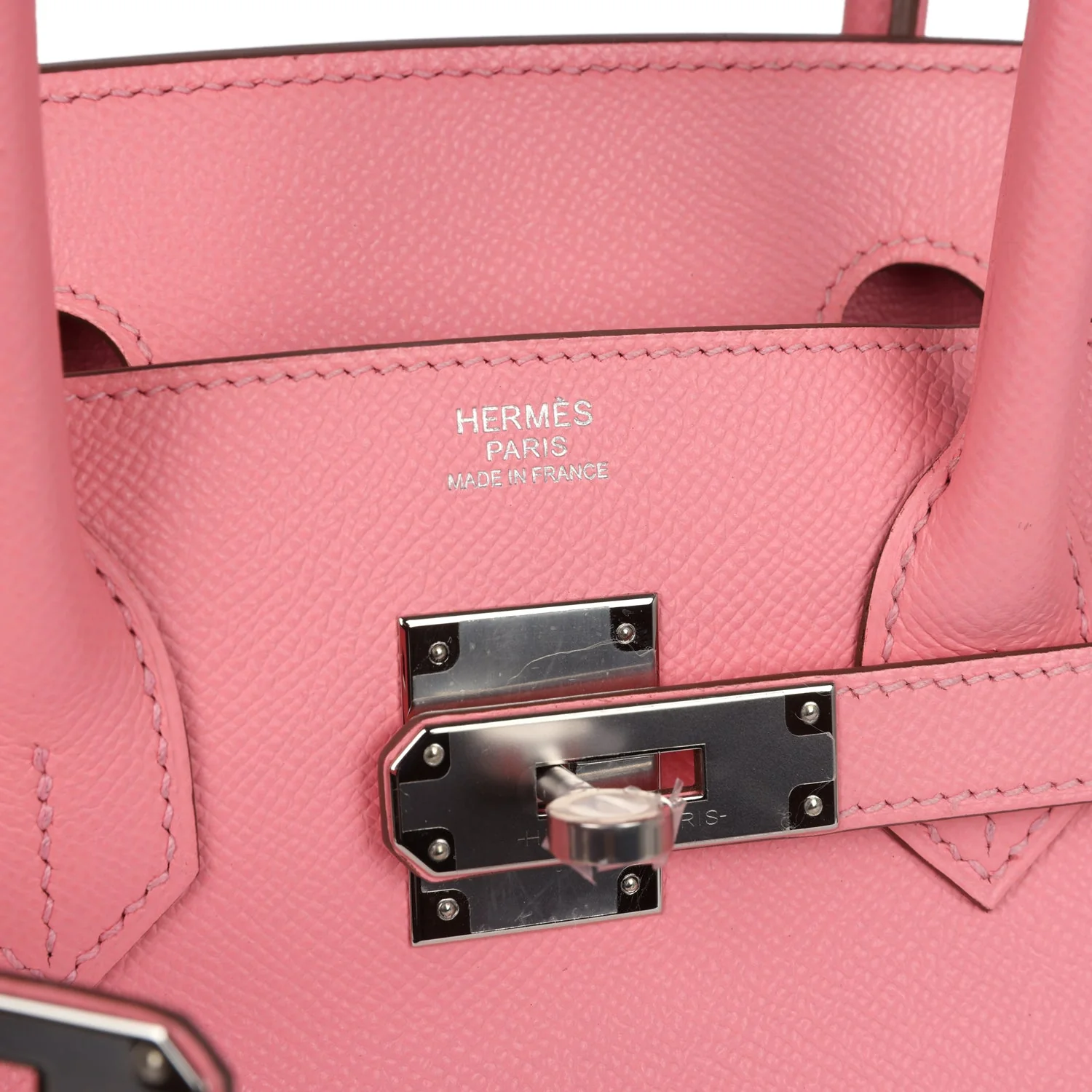 Replicate Hermes Birkin 30 Rose Confetti Epsom Palladium Hardware(1:1 replica)