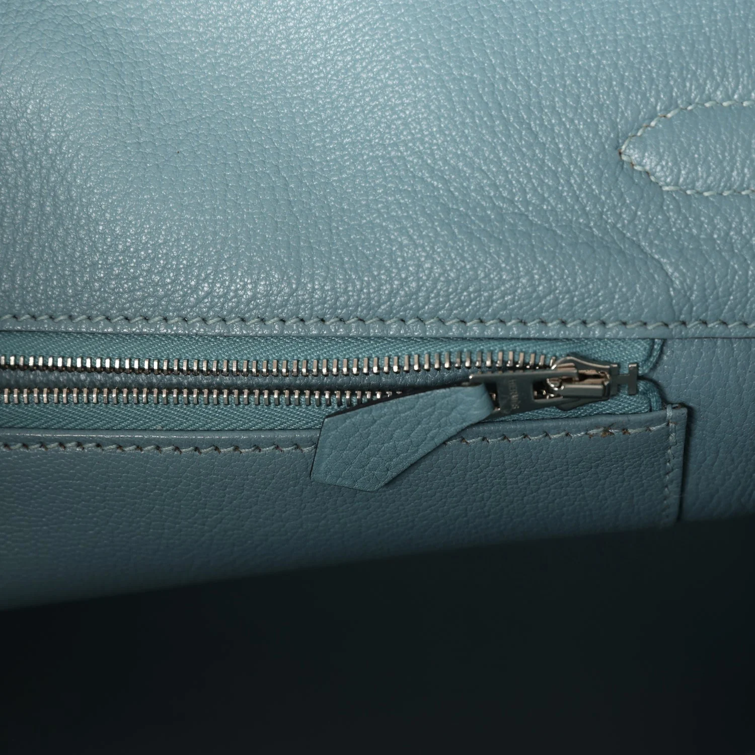 Replicate Hermes Birkin 35 Ciel Togo Palladium Hardware(1:1 replica)