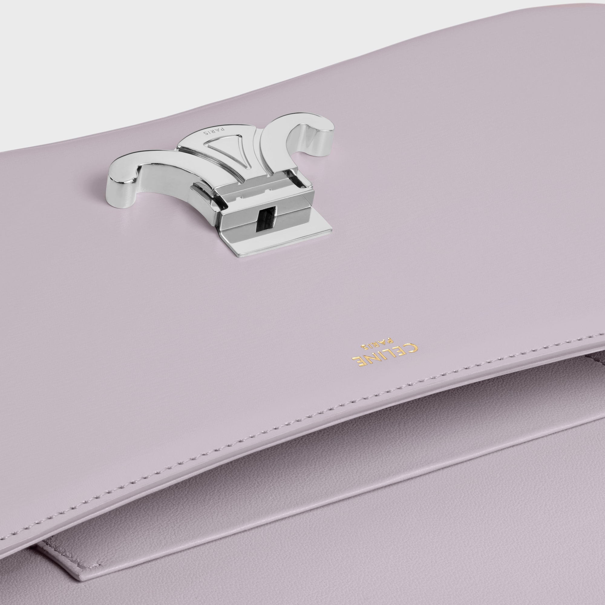 Replicate MEDIUM CELINE LOLA BAG IN SHINY CALFSKIN LIGHT LAVENDER(1:1 replica)