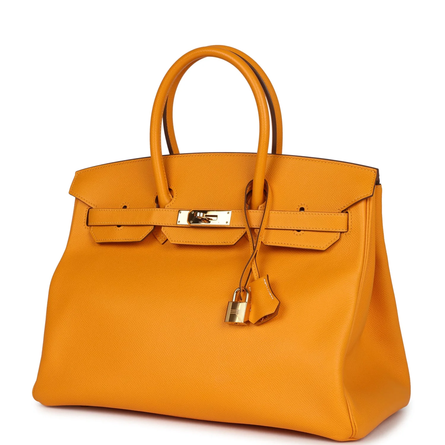 Replicate Hermes Birkin 35 Jaune D'Or Epsom Gold Hardware(1:1 replica)