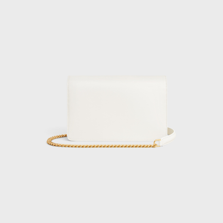 Replicate WALLET ON CHAIN MARGO IN SHINY CALFSKIN WHITE(1:1 replica)