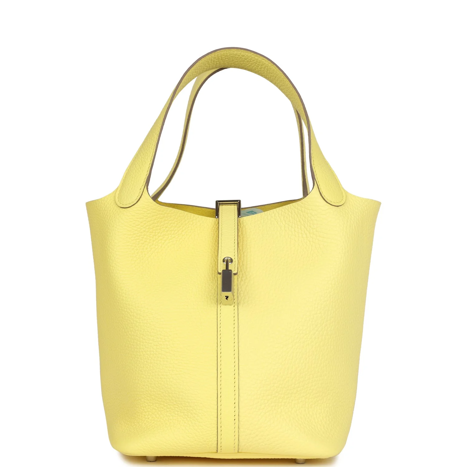 Replicate Hermes Picotin Lock 22 Limoncello Clemence Palladium Hardware(1:1 replica)