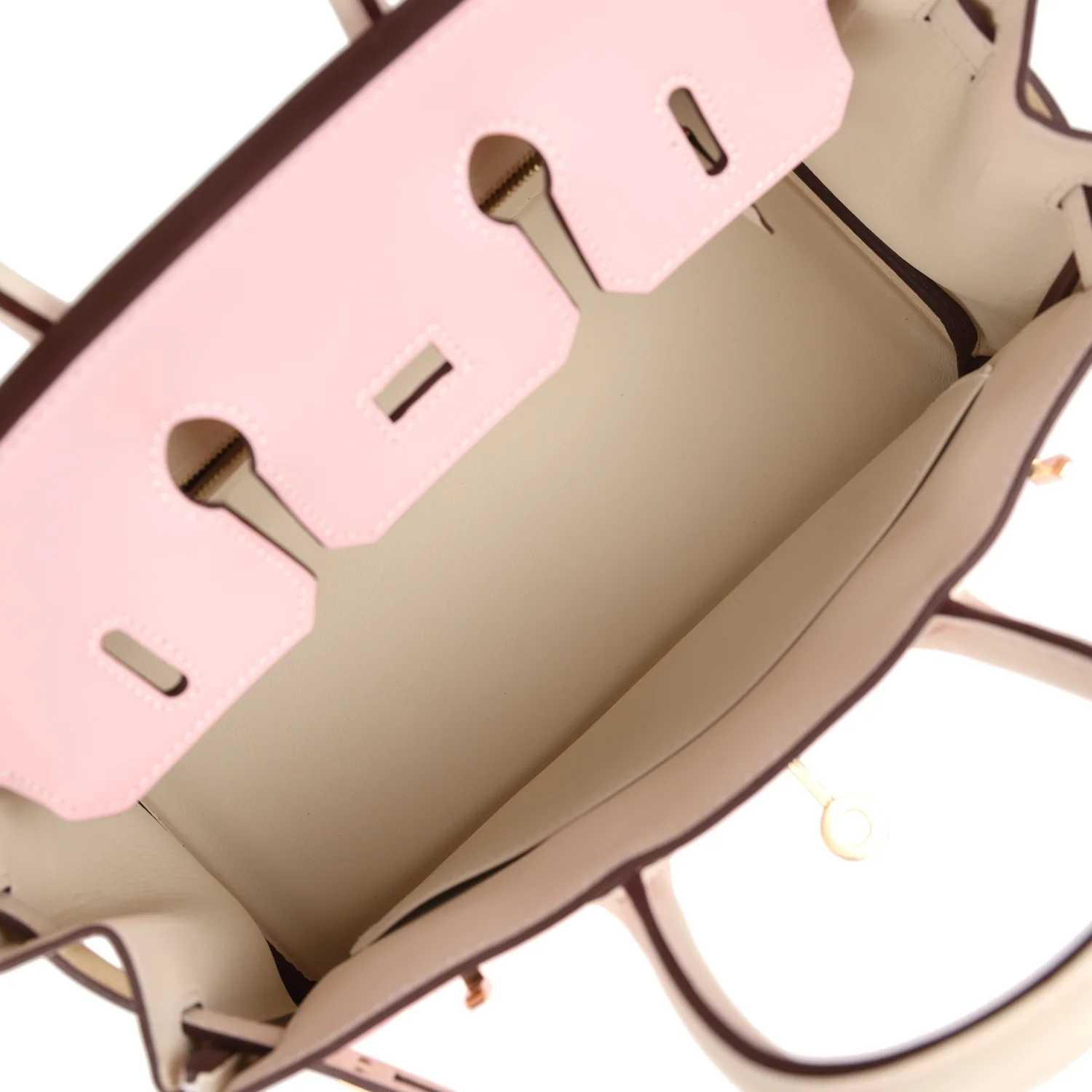 Replicate Hermes Special Order (HSS) Birkin 25 Rose Sakura and Nata Swift Permabrass Hardware(1:1 replica)