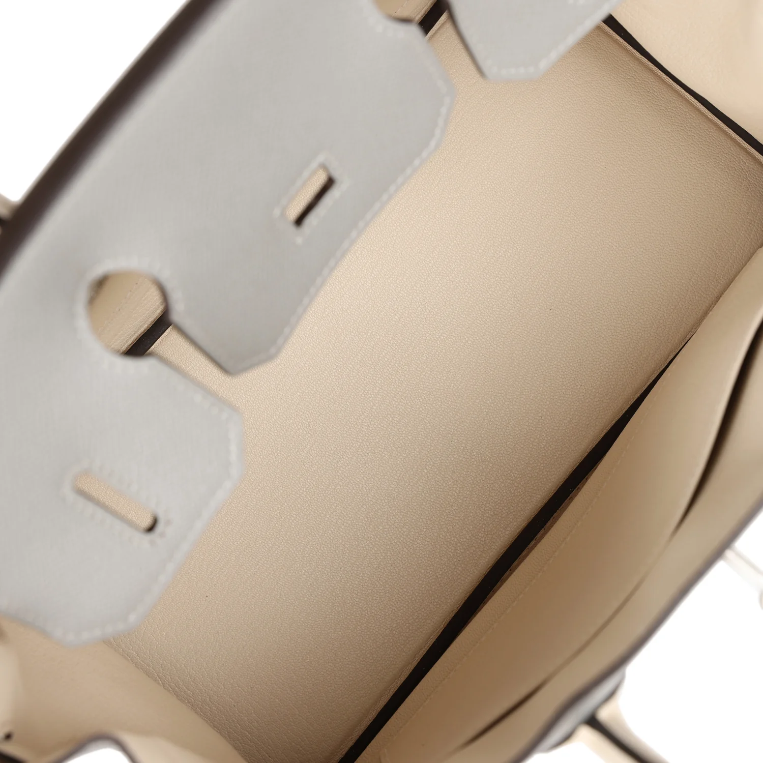 Replicate Hermes Special Order (HSS) Birkin 30 Gris Mouette and Craie Epsom Brushed Palladium Hardware(1:1 replica)