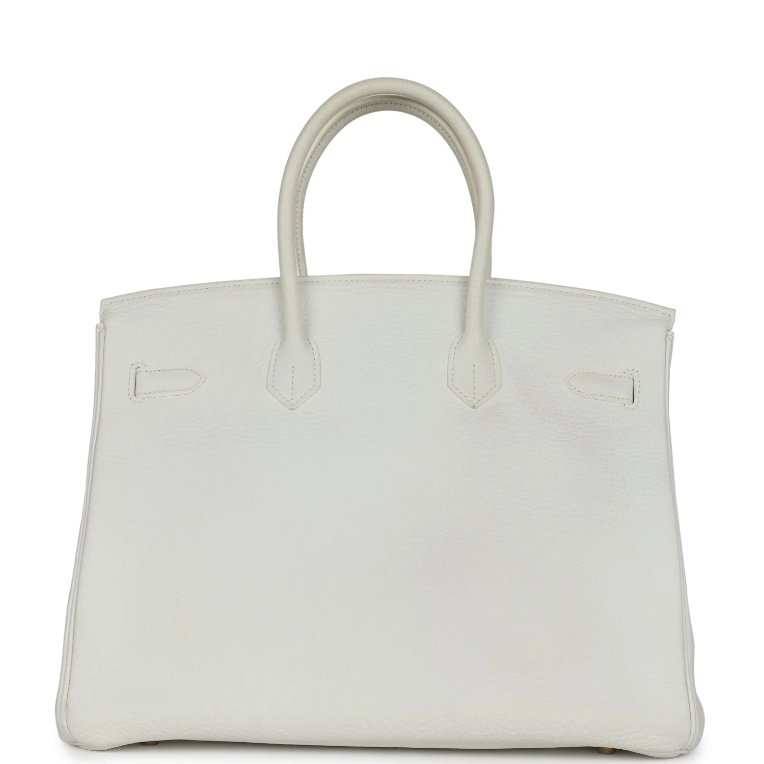 Replicate Hermes Birkin 35 White Clemence Gold Hardware(1:1 replica)