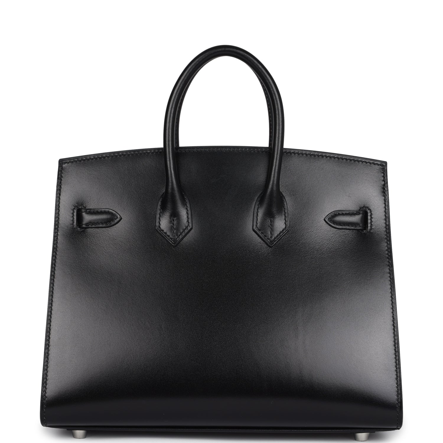 Replicate Hermes Birkin Sellier 25 Black Box Palladium Hardware(1:1 replica)