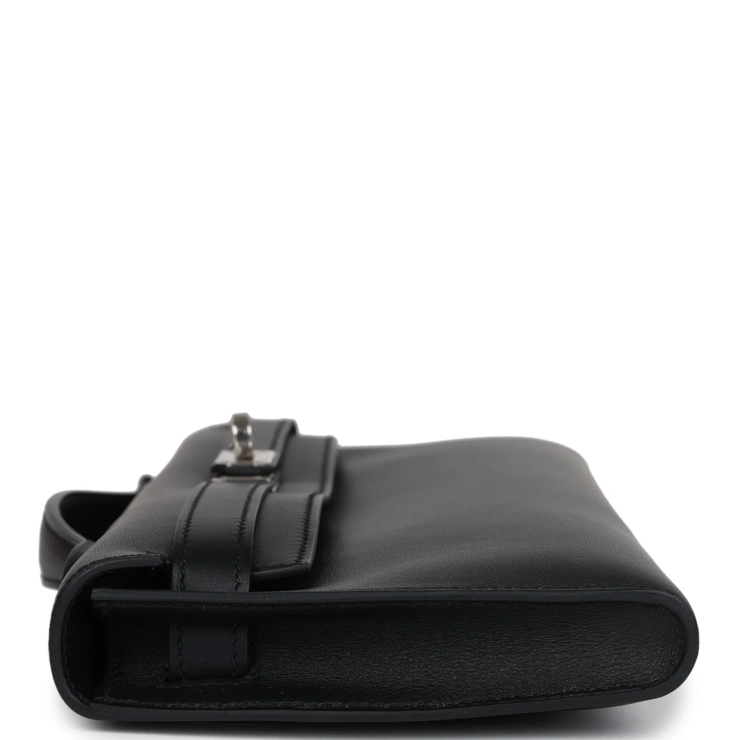 Replicate Hermes Kelly Cut Black Swift Palladium Hardware(1:1 replica)