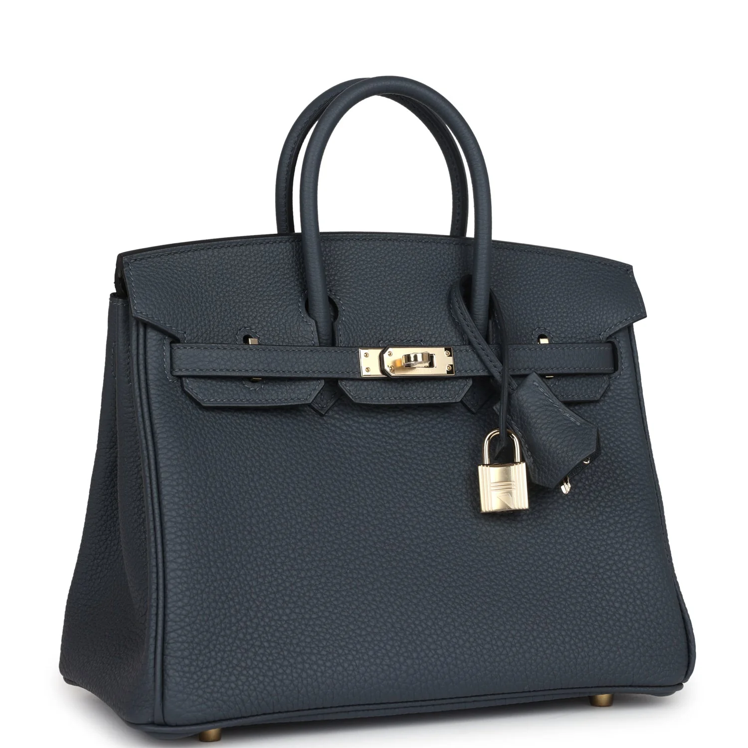 Replicate Hermes Birkin 25 Gris Misty Togo Permabrass Hardware(1:1 replica)