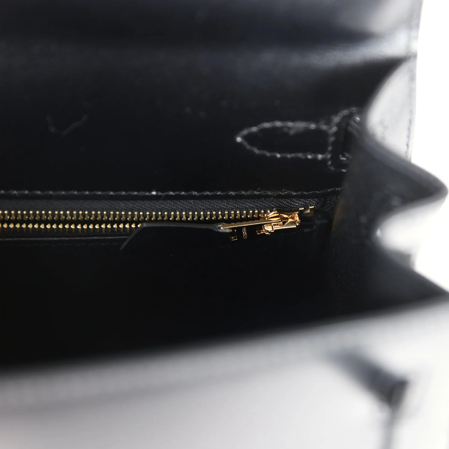 Replicate Hermes Kelly Sellier 25 Black Box Gold Hardware(1:1 replica)