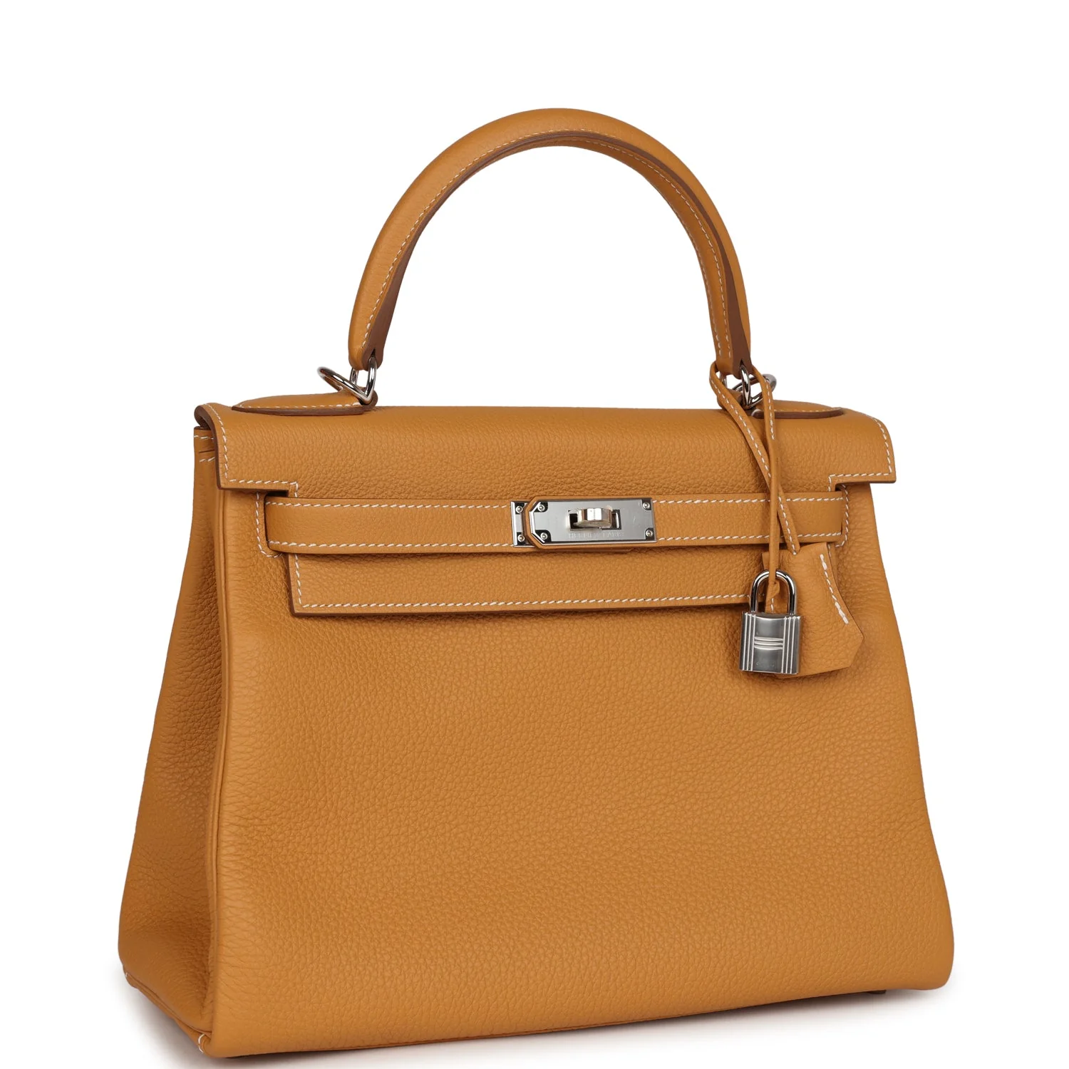 Replicate Hermes Kelly Retourne 28 Naturel Sable Togo Palladium Hardware(1:1 replica)