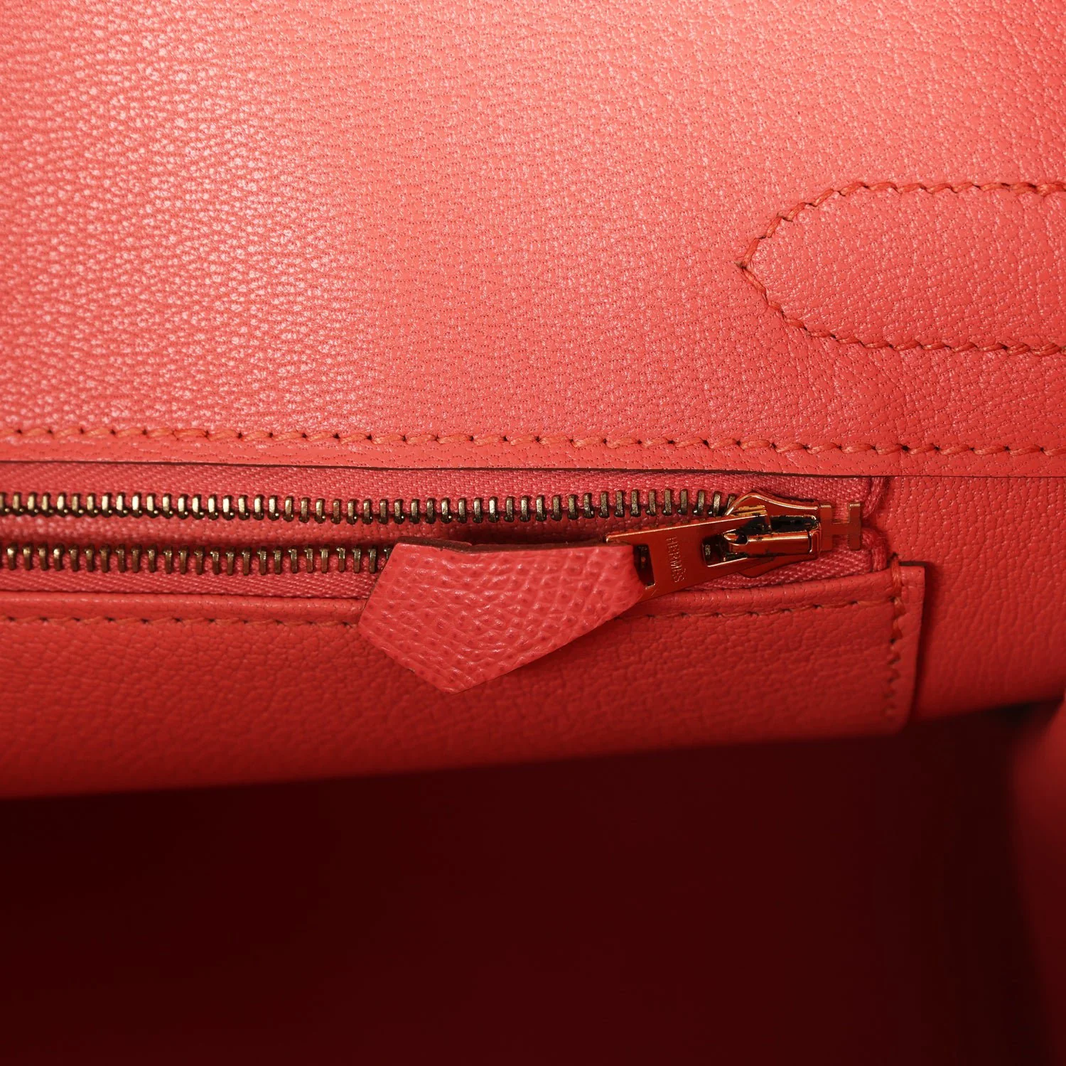 Replicate Hermes Birkin 30 Flamingo Epsom Gold Hardware(1:1 replica)