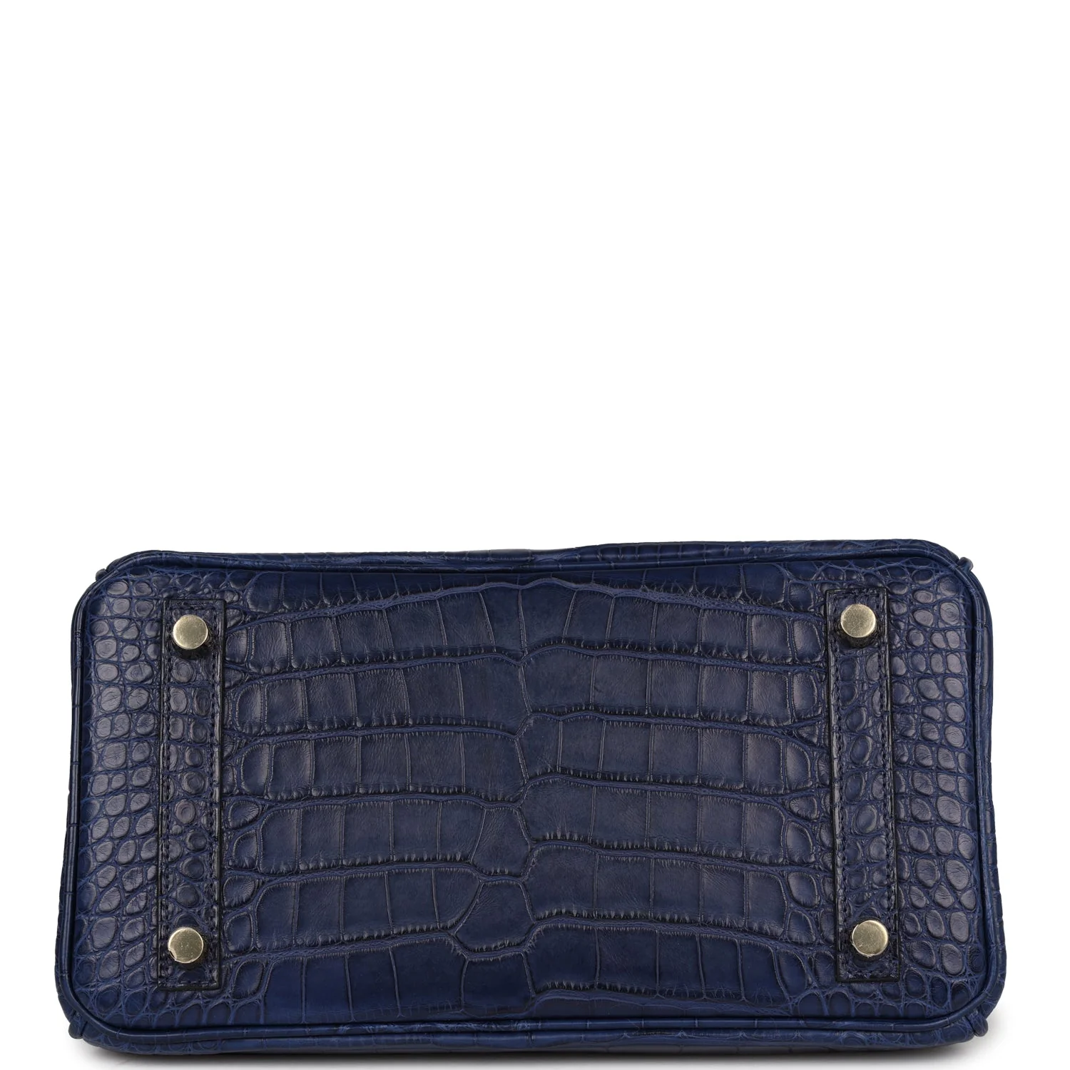 Replicate Hermes Birkin 25 Bleu Saphir Matte Alligator Gold Hardware(1:1 replica)