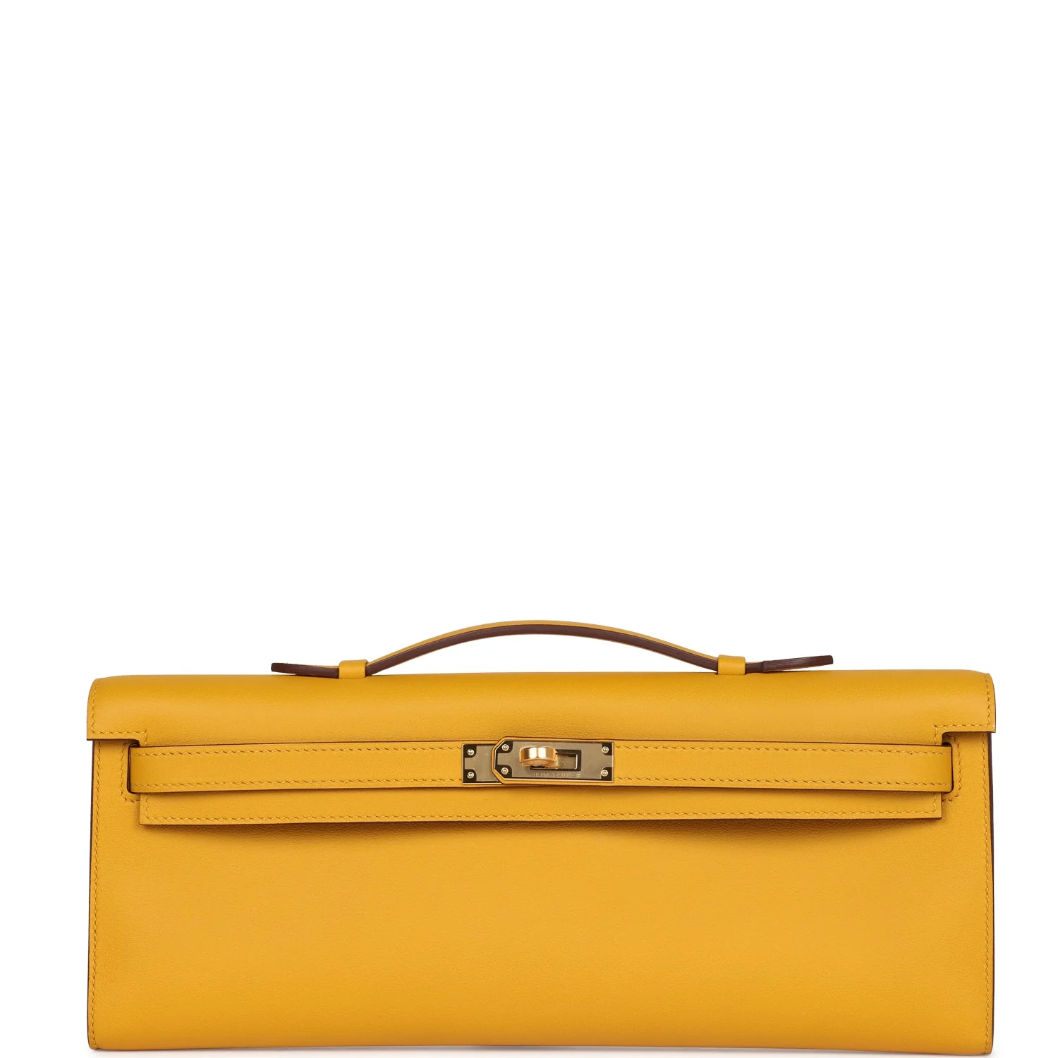Replicate Hermes Kelly Cut Jaune Ambre Swift Gold Hardware(1:1 replica)