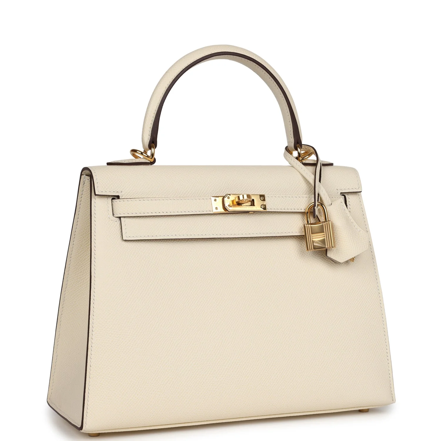 Replicate Hermes Kelly Sellier 25 Nata Epsom Gold Hardware(1:1 replica)