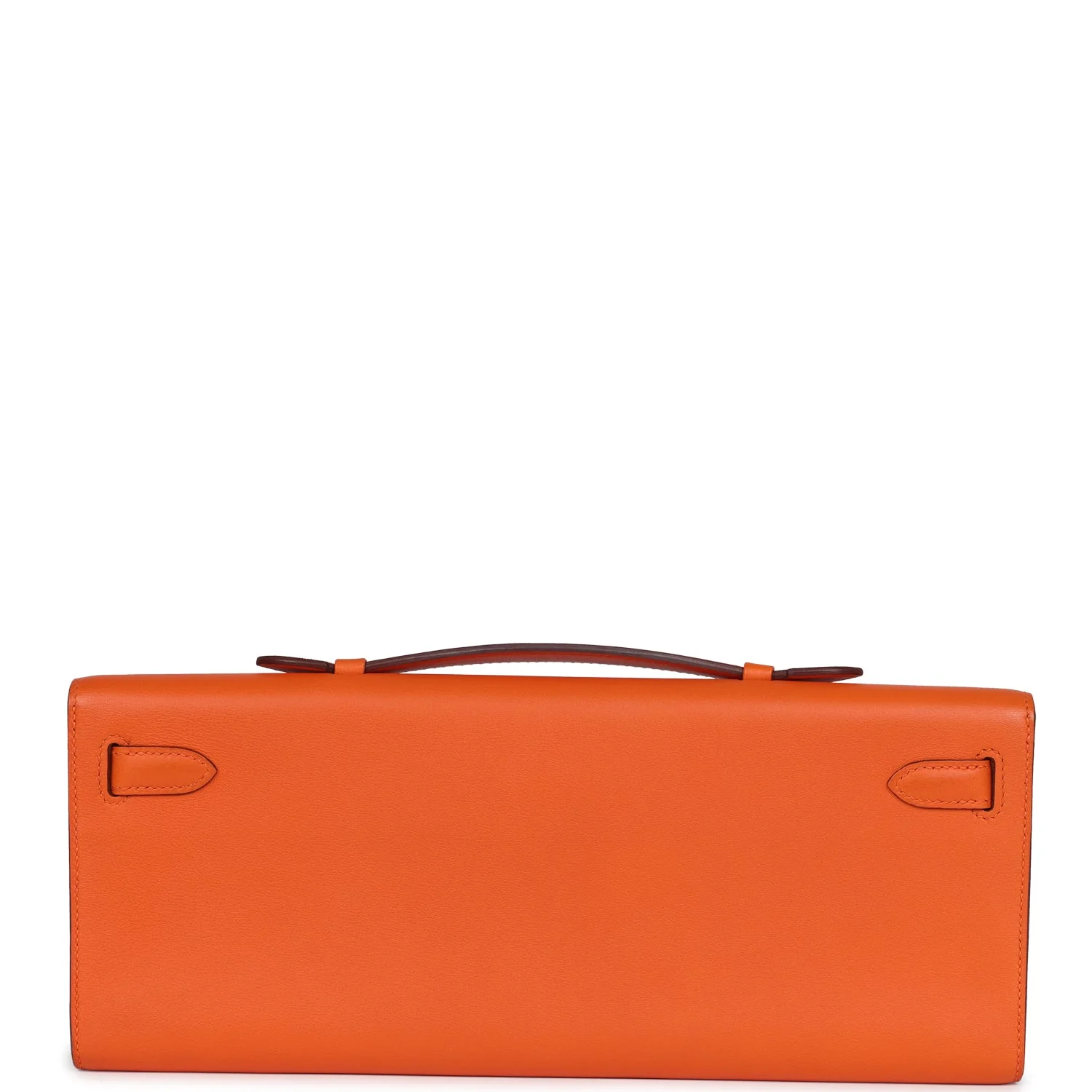 Replicate Hermes Kelly Cut Orange Swift Palladium Hardware(1:1 replica)