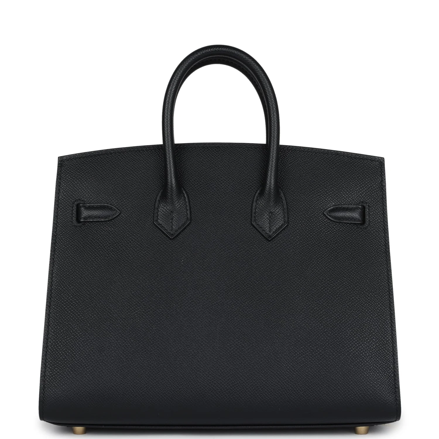 Replicate Hermes Birkin Sellier 25 Black Epsom Gold Hardware(1:1 replica)